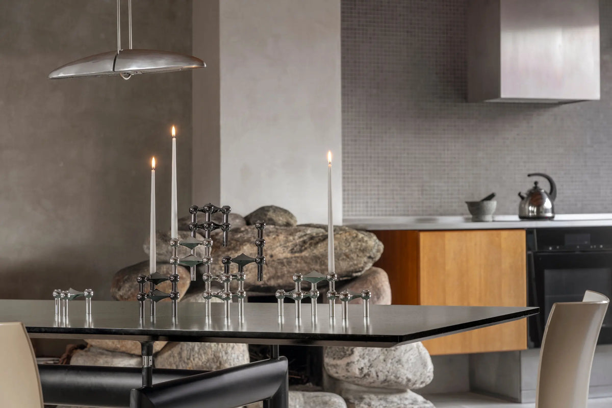 STOFF Nagel kynttilänjalka kromi Stoff Copenhagen