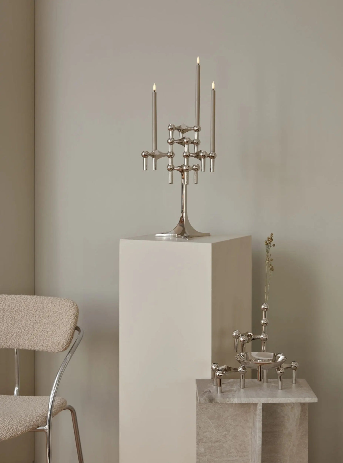 STOFF Nagel maljakko kromi Stoff Copenhagen