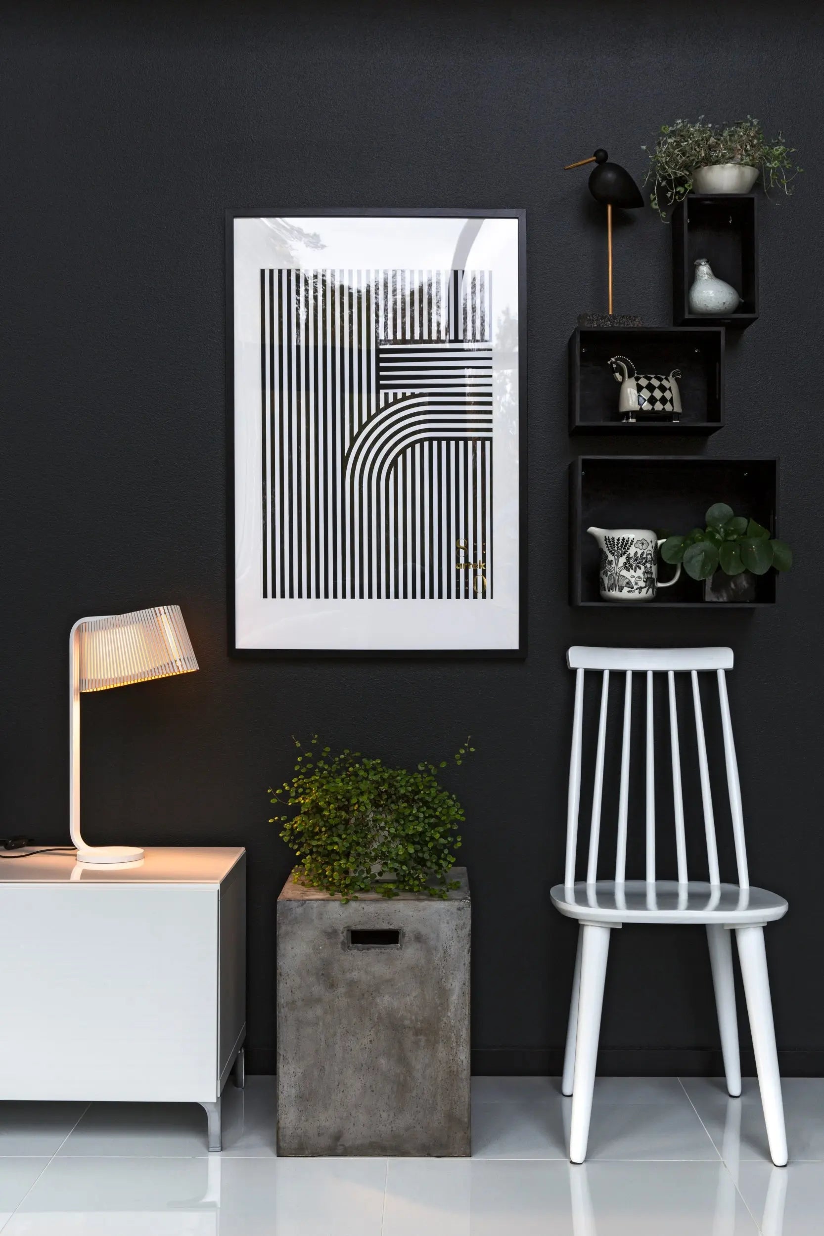 Secto Owalo 7020 pöytävalaisin valkoinen Secto Design