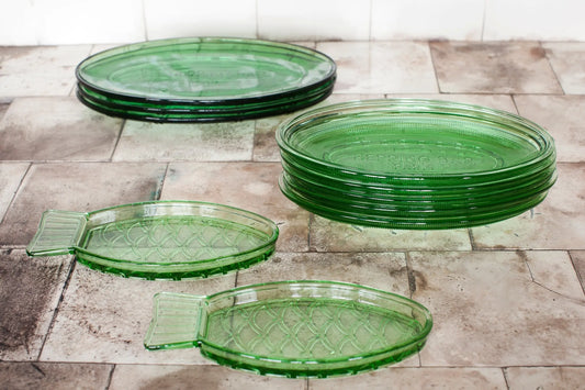 Serax Fish & Fish tarjotin vihreä Serax