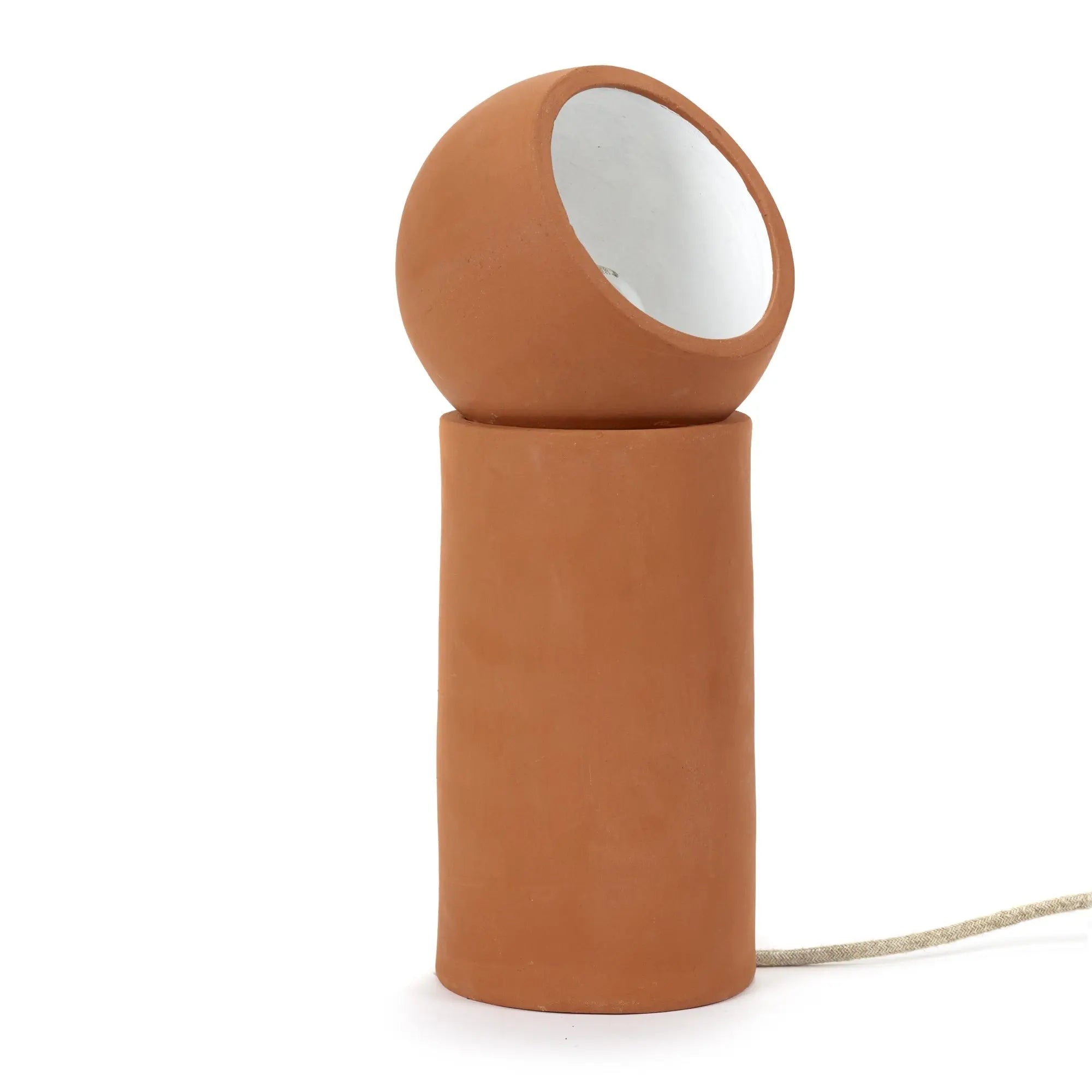 Serax Terra Light M pöytävalaisin terrakotta - Laatukaluste