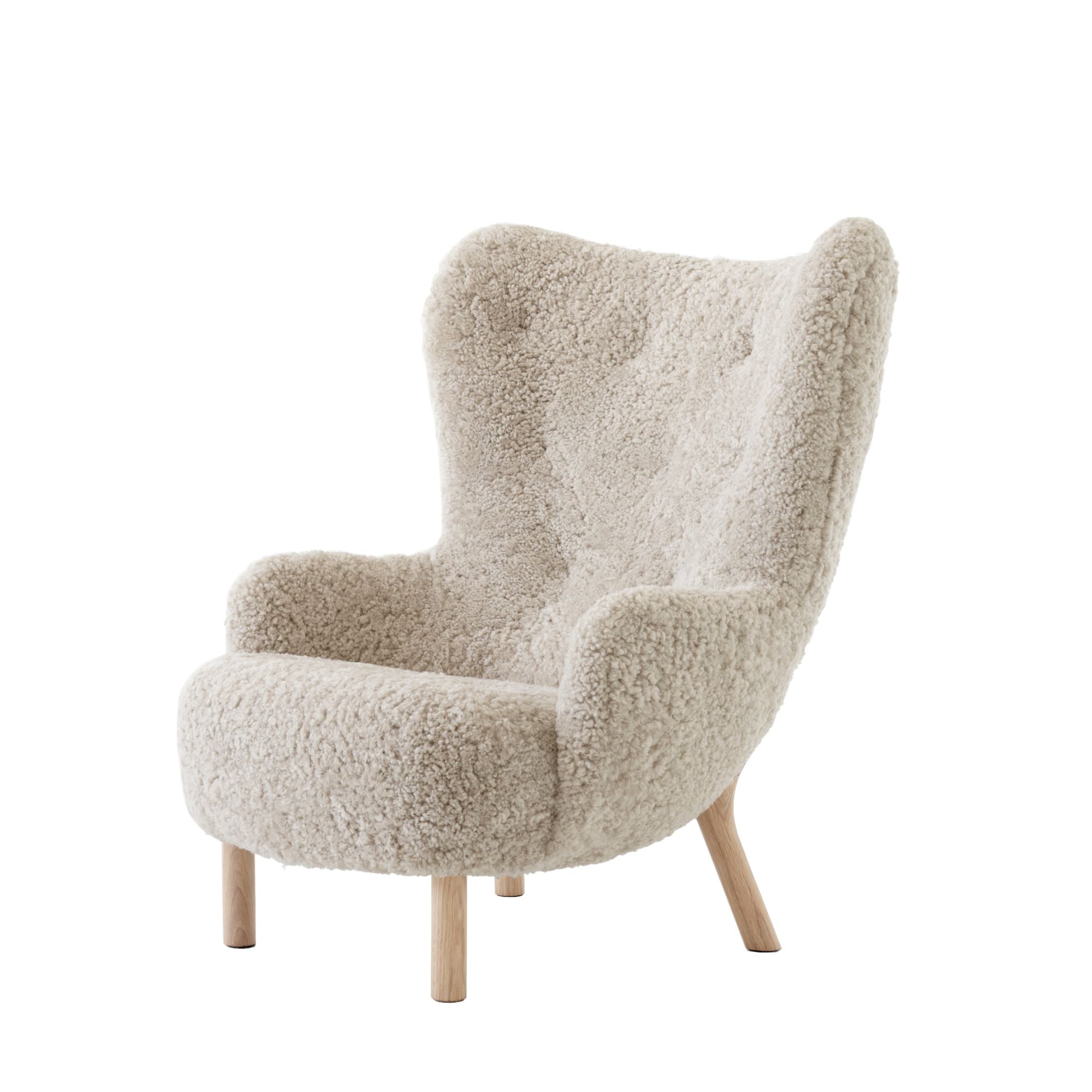 &Tradition Petra VB3 nojatuoli tammi/Sheepskin moonlight &Tradition