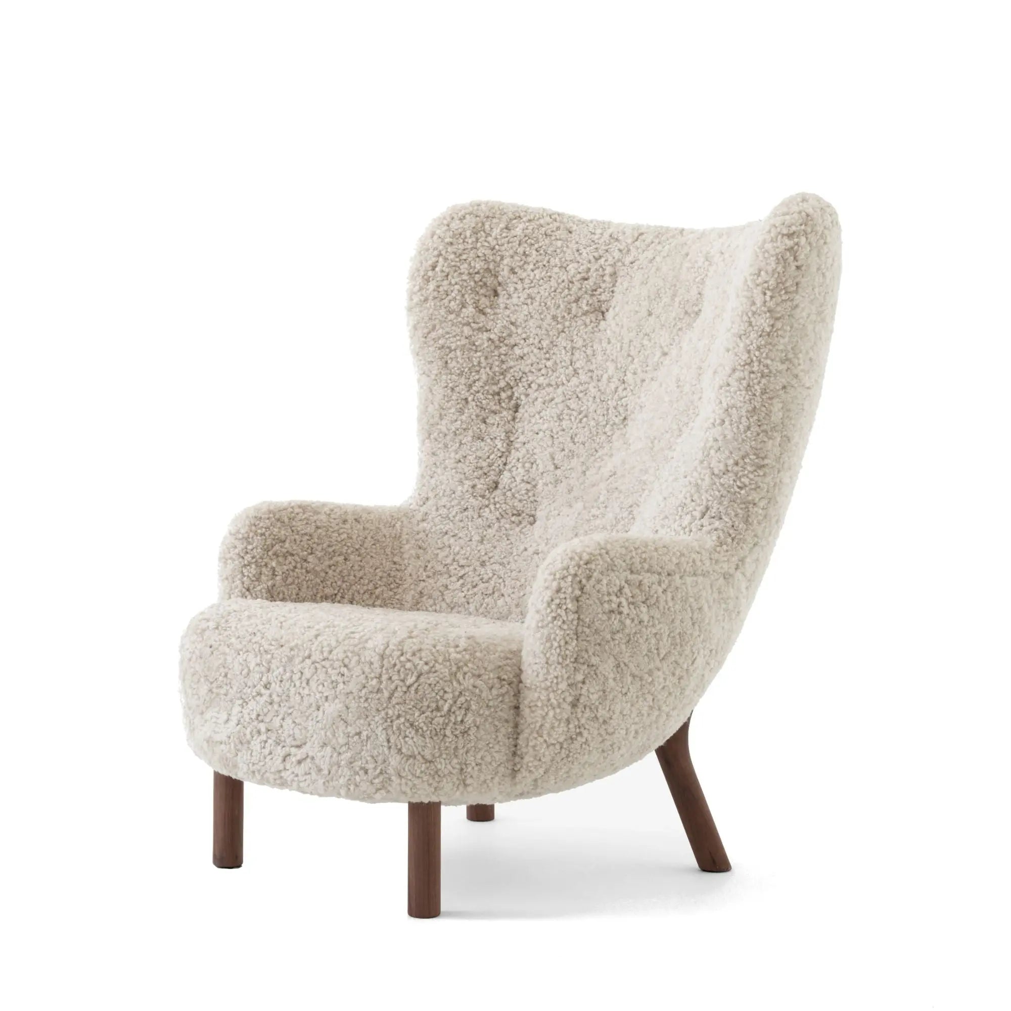 &Tradition Petra VB3 nojatuoli pähkinä/Sheepskin moonlight &Tradition