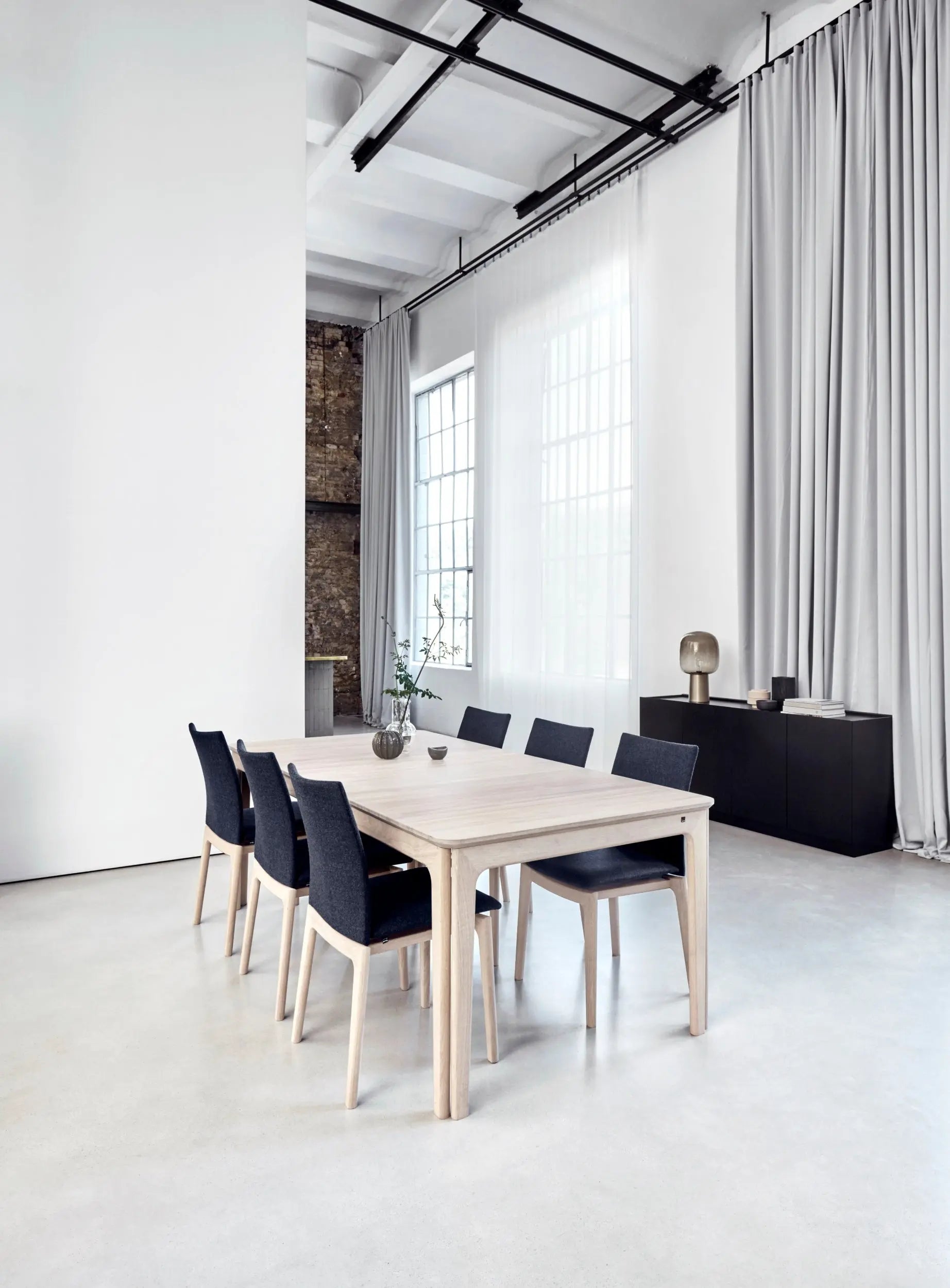 Skovby #27 jatkettava pöytä valkoöljytty tammi Skovby