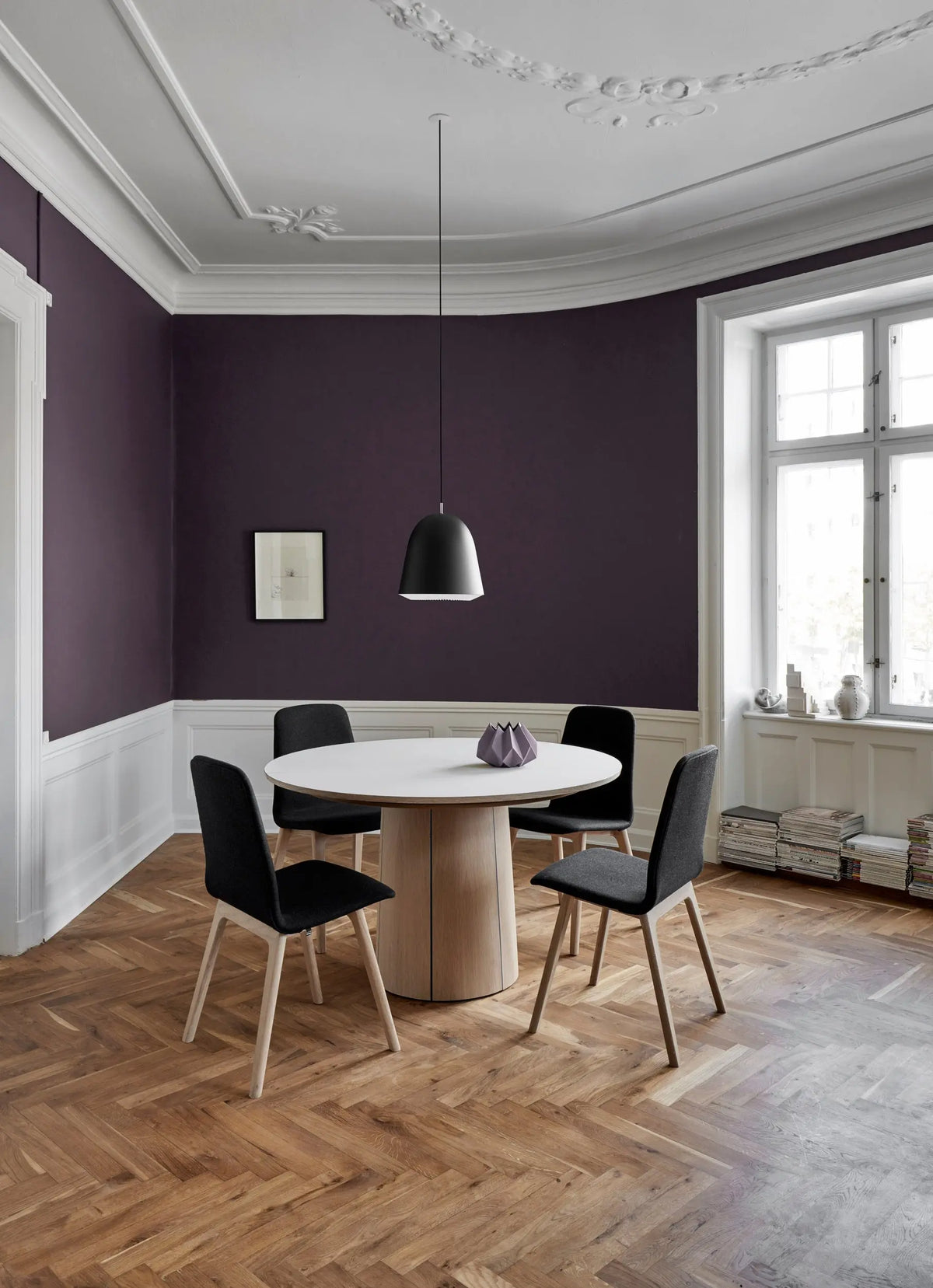 Skovby #33 jatkettava pöytä valkoöljytty tammi Skovby