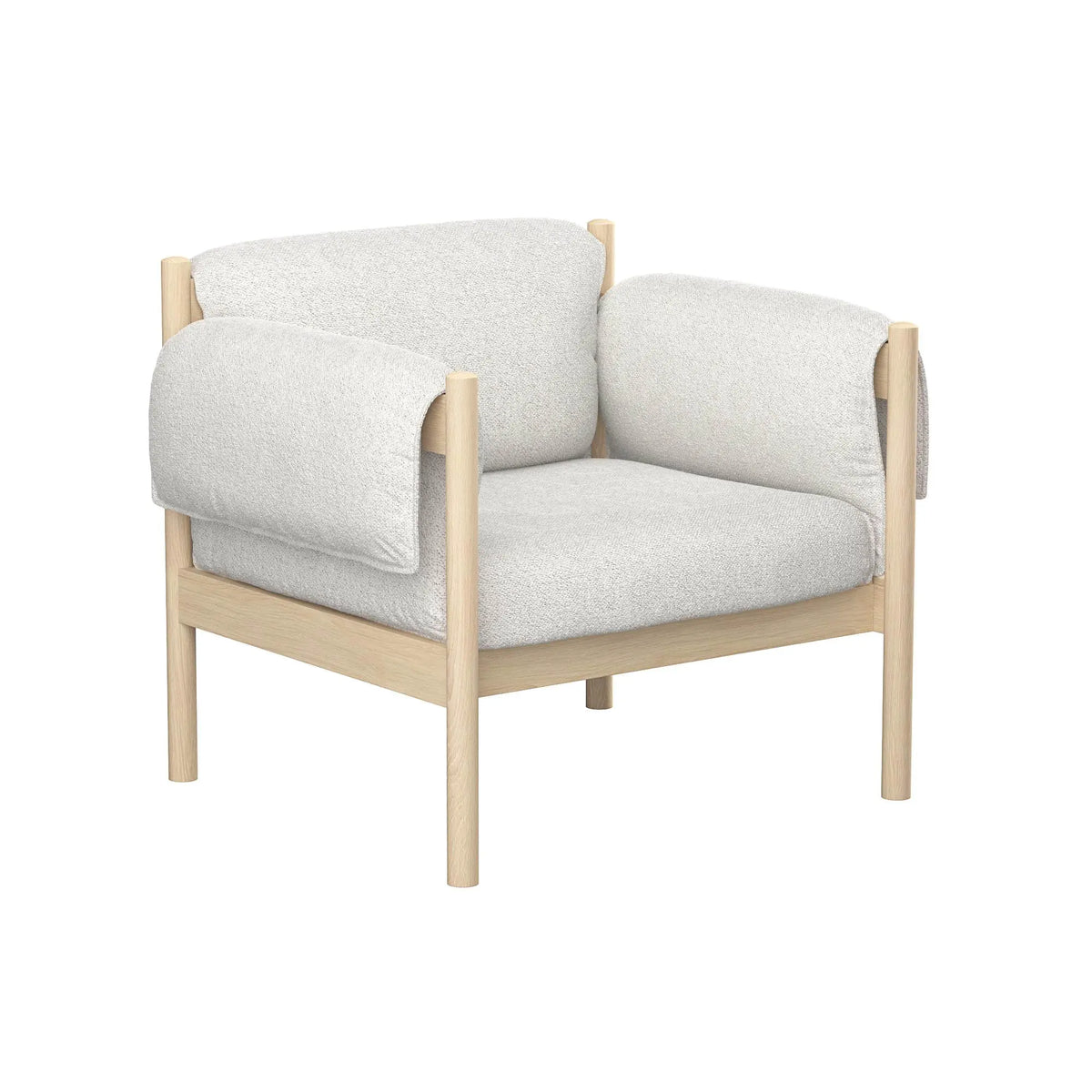 Skovby #850 lepotuoli valkoöljytty tammi/Crush 100 Skovby