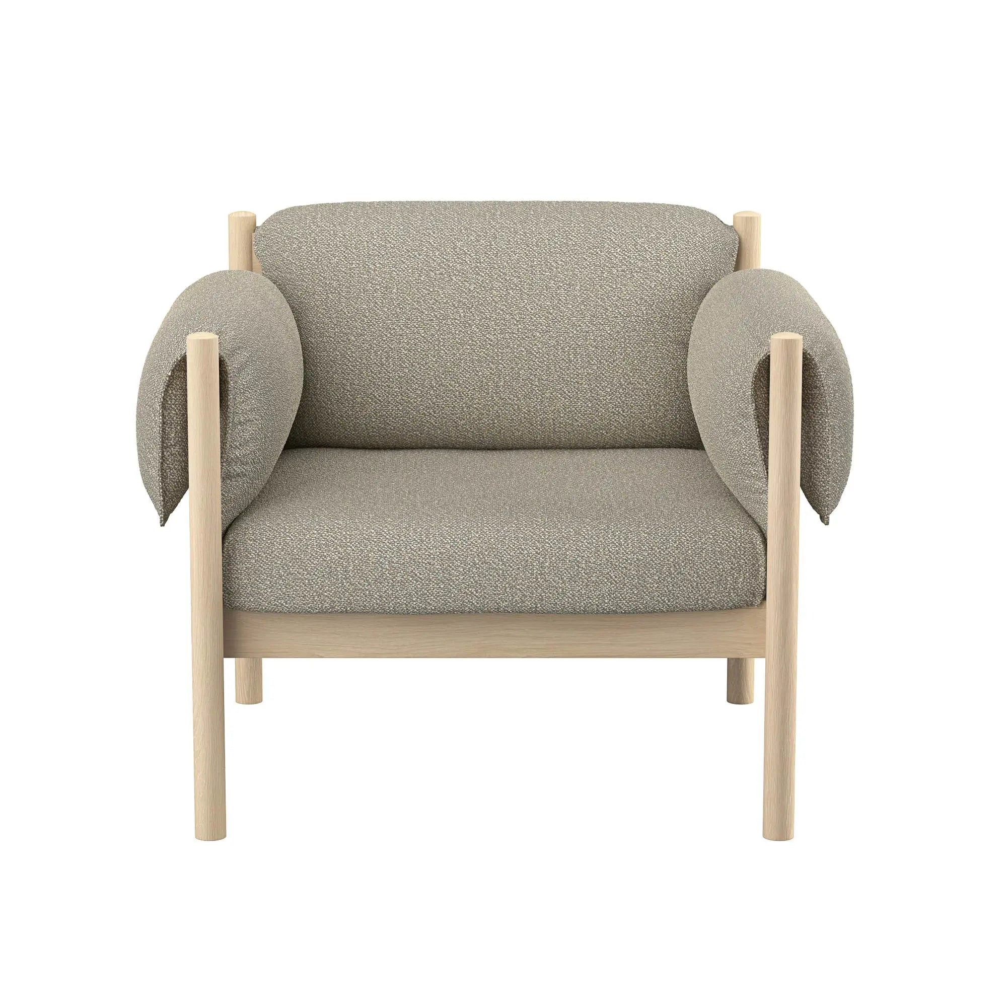 Skovby #850 lepotuoli valkoöljytty tammi/Crush 50 Skovby