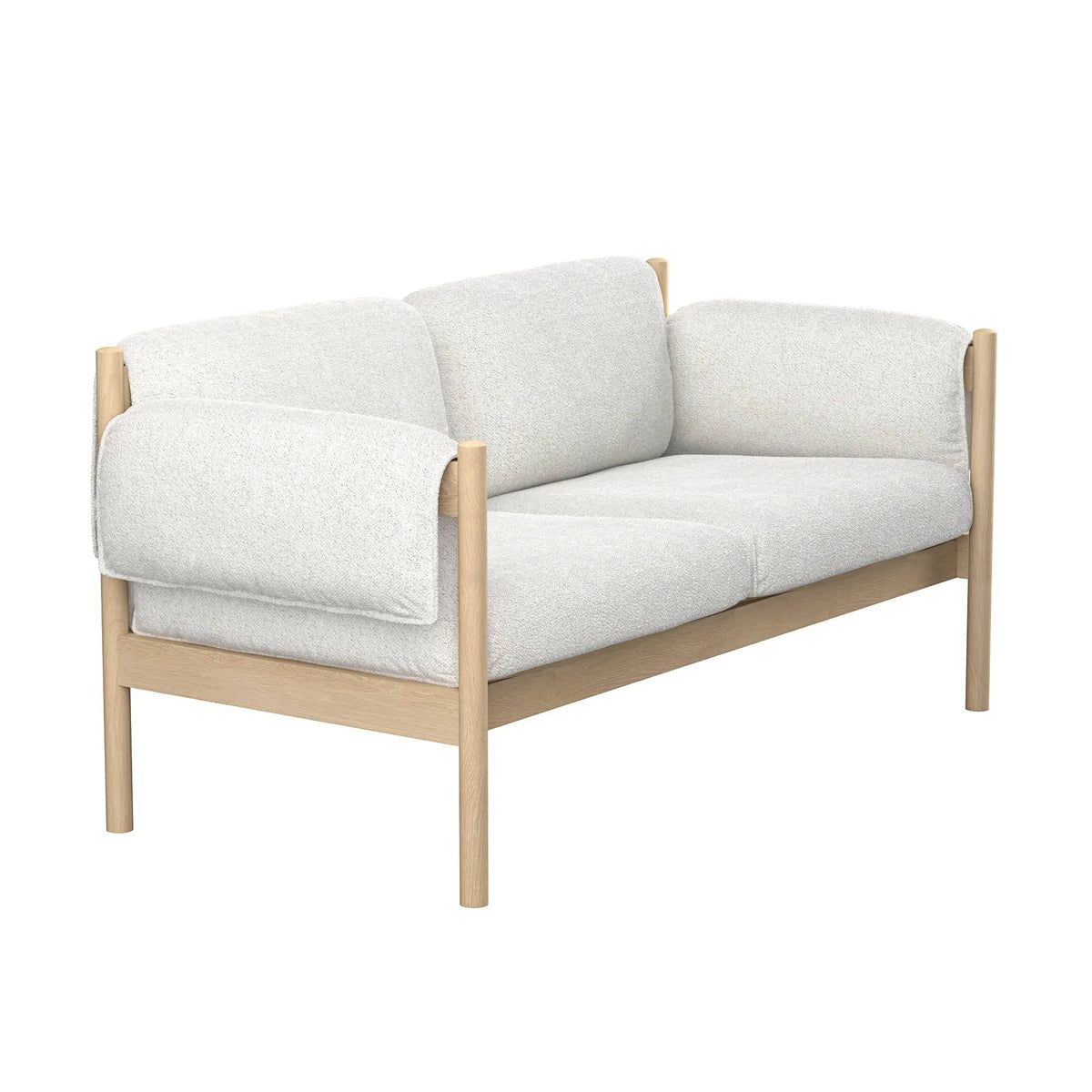 Skovby #851 sohva valkoöljytty tammi/Crush 100 Skovby