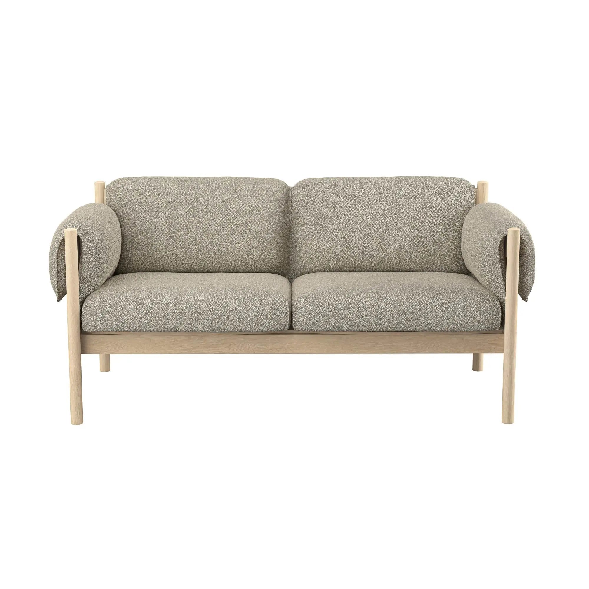 Skovby #851 sohva valkoöljytty tammi/Crush 50 Skovby