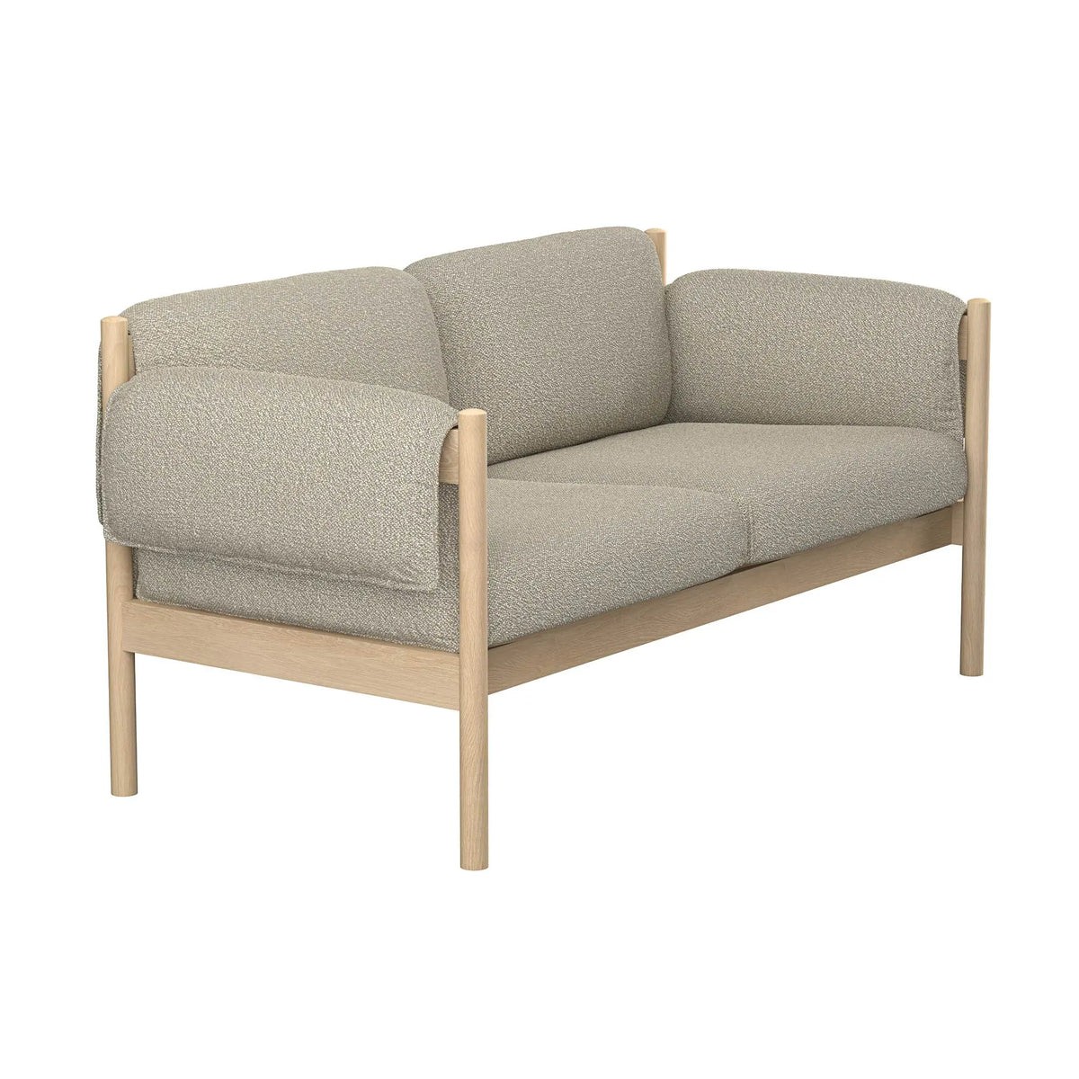 Skovby #851 sohva valkoöljytty tammi/Crush 50 Skovby