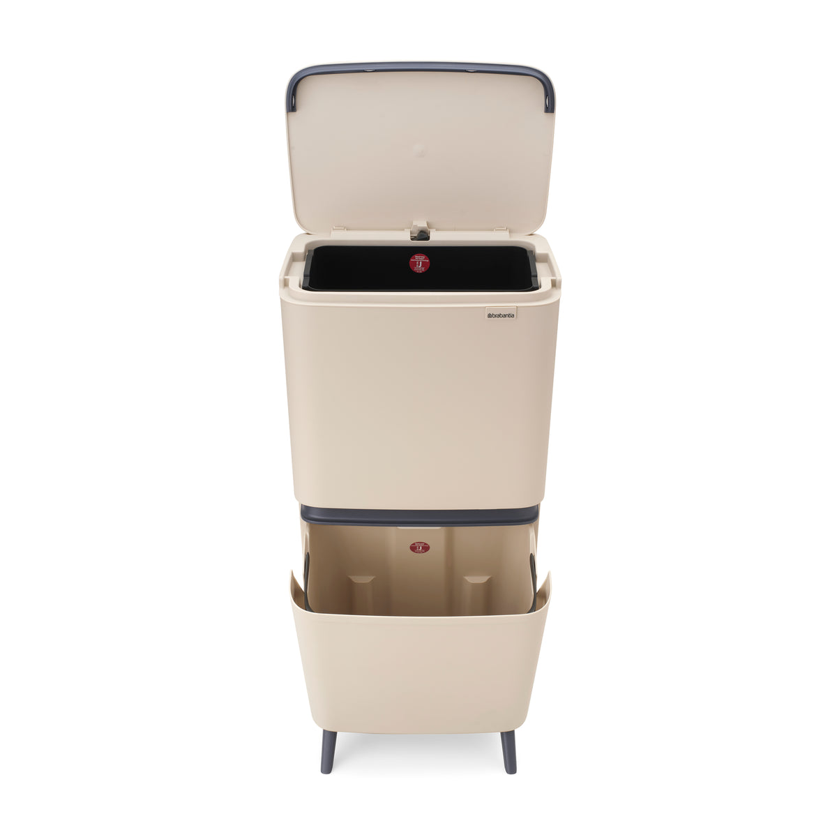 Brabantia SortUp Hi 20+25L kierrätysastia soft beige