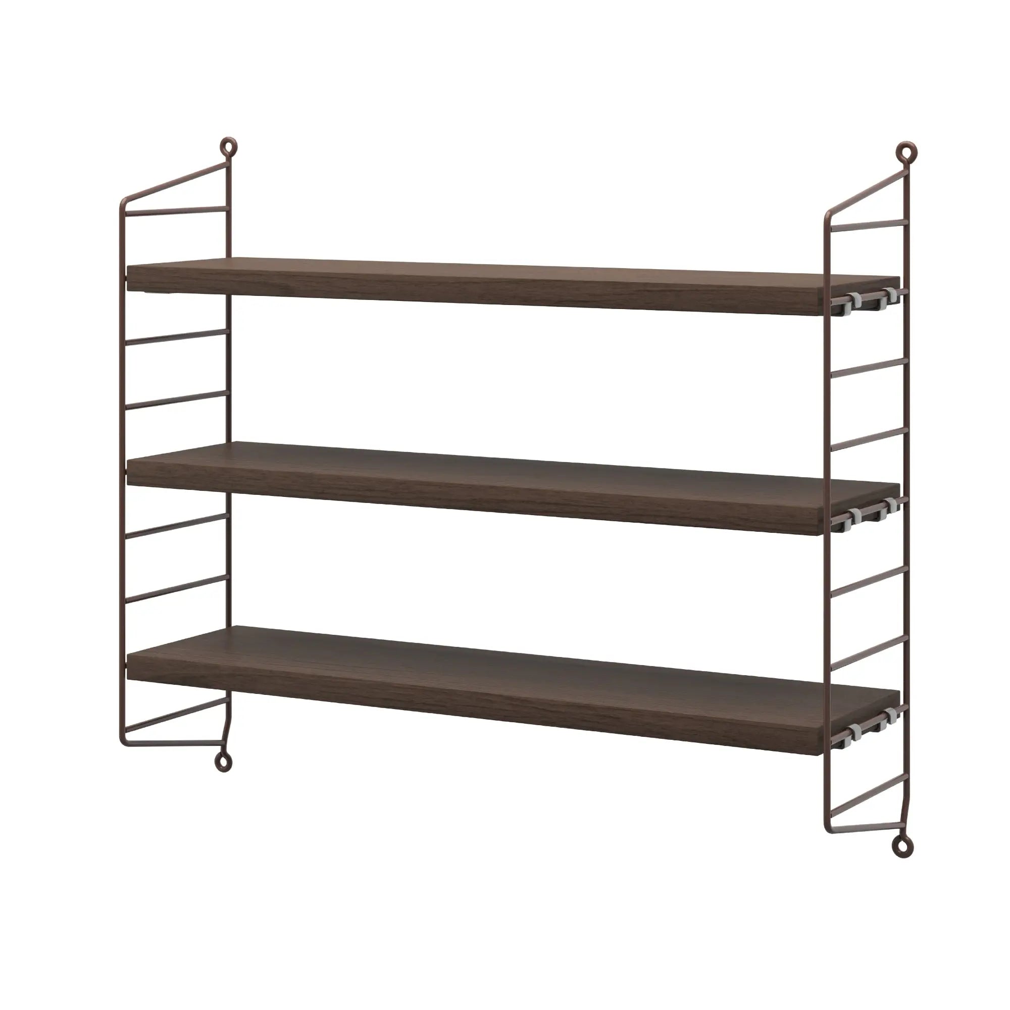 String Pocket hylly tumma tammi/tummanruskea String Furniture