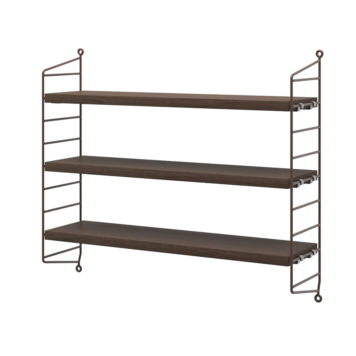 String Pocket hylly tumma tammi/tummanruskea String Furniture