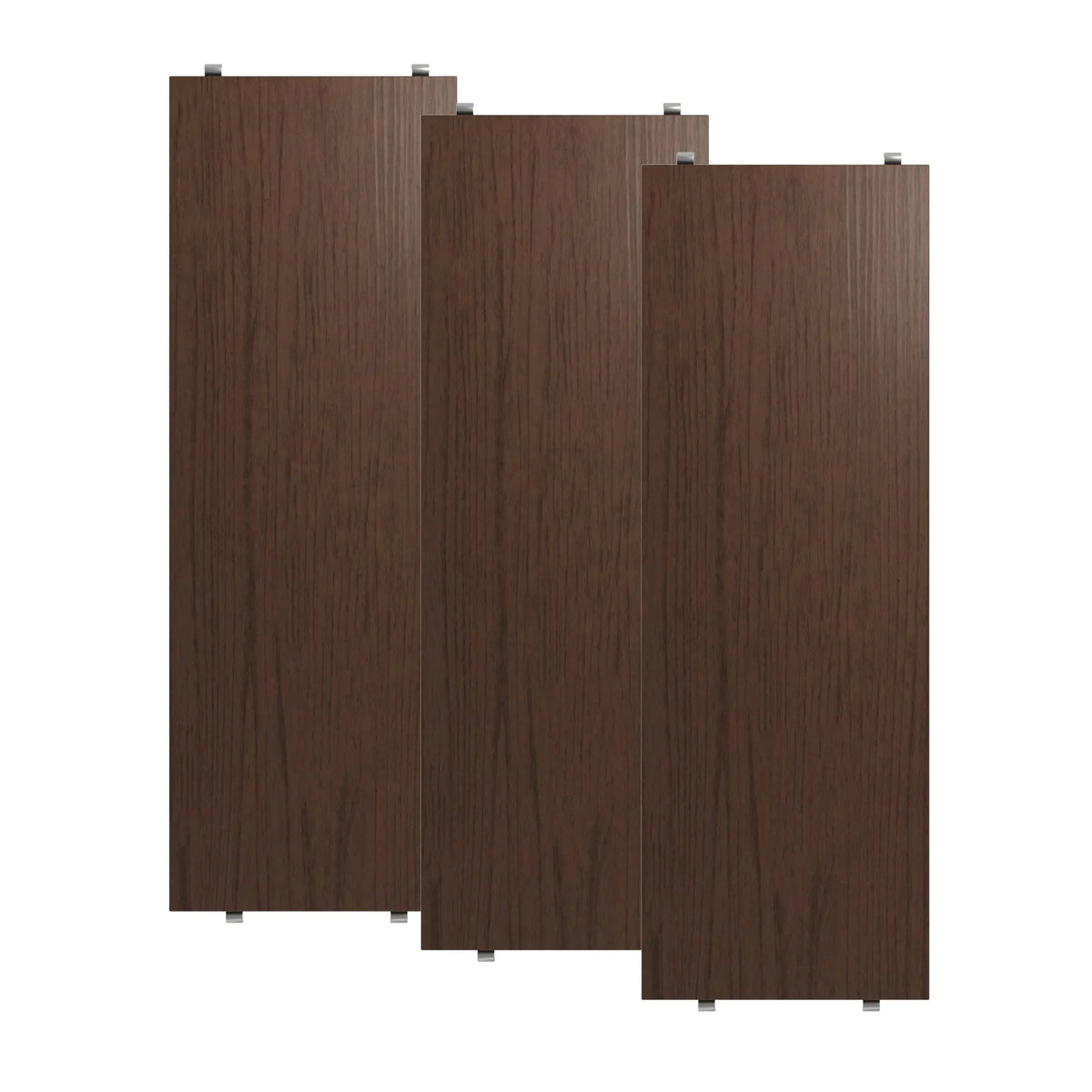 String System hylly 58x20 tumma tammi 3 kpl String Furniture