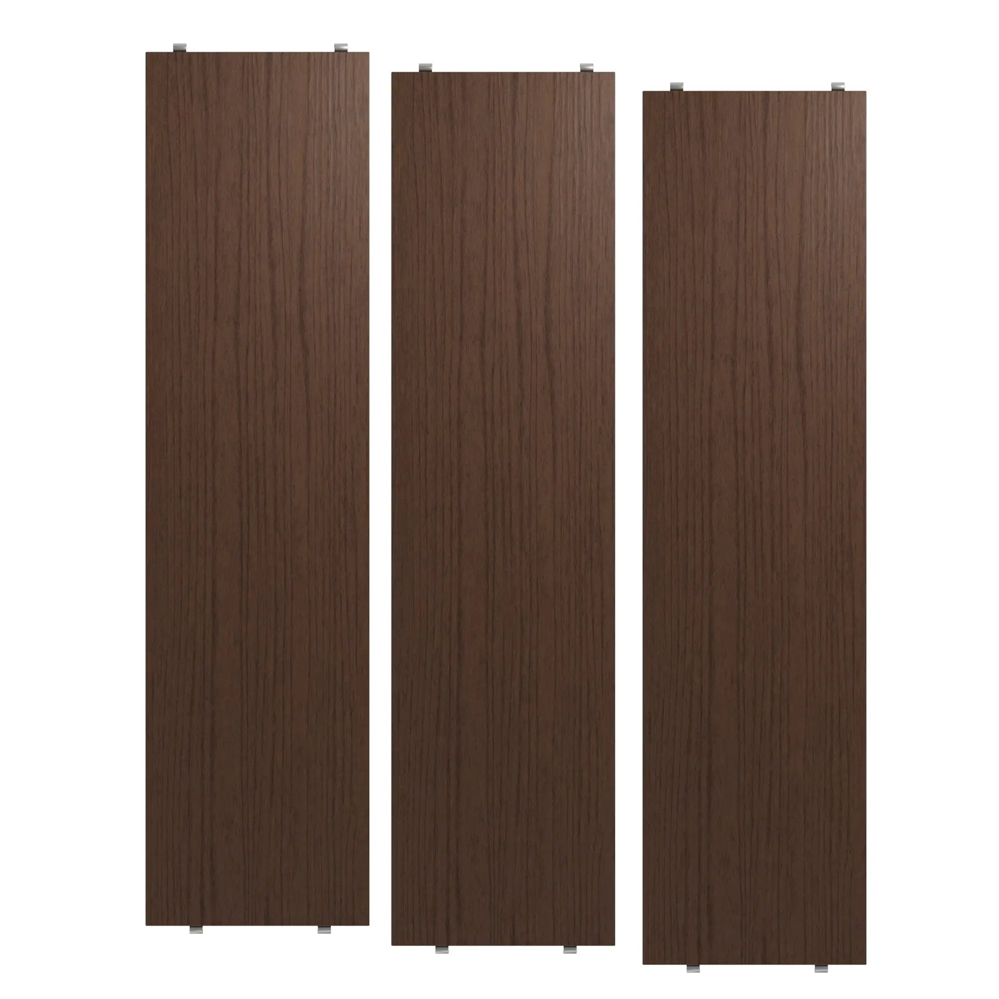 String System hylly 78x20 tumma tammi 3 kpl String Furniture
