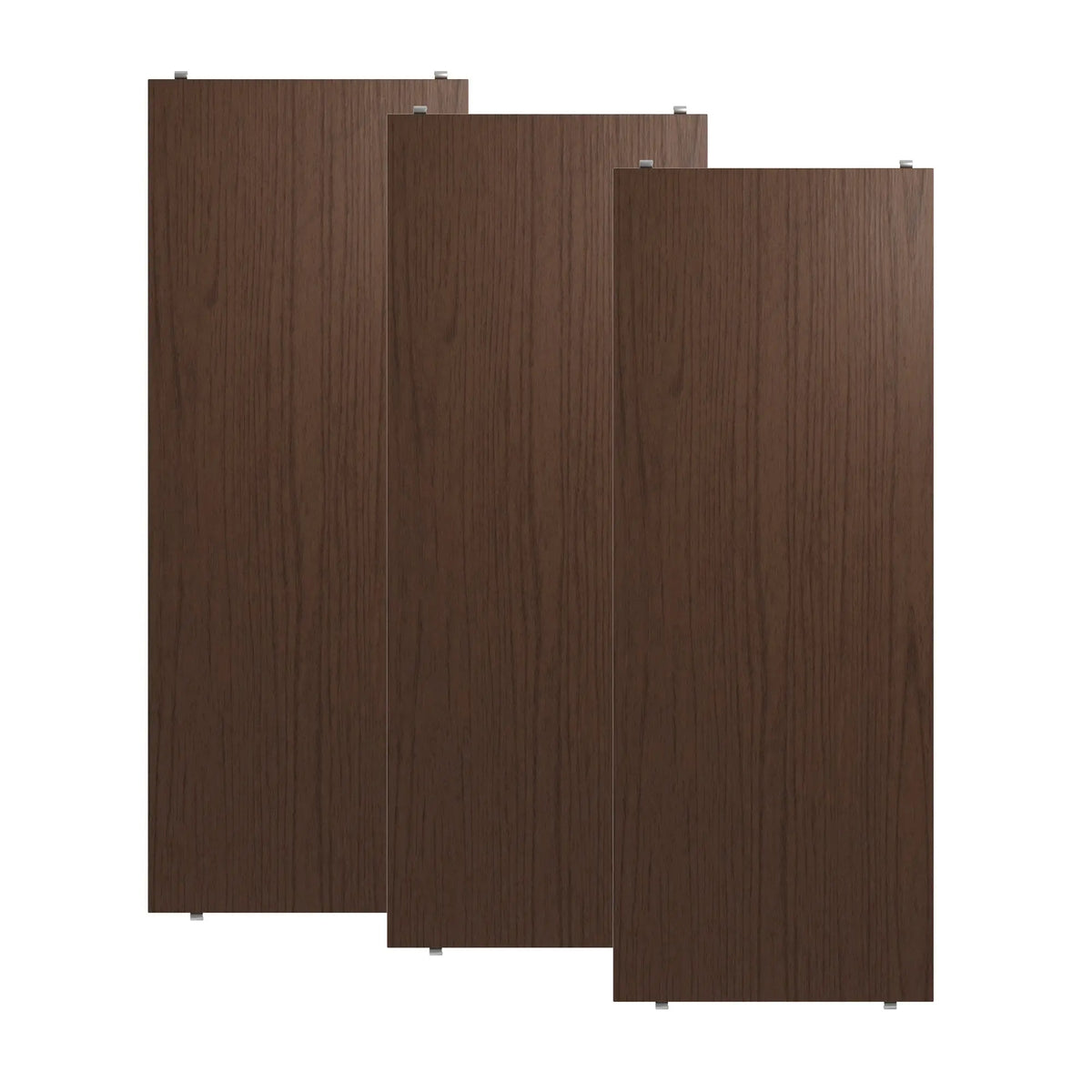 String System hylly 78x30 tumma tammi 3 kpl String Furniture