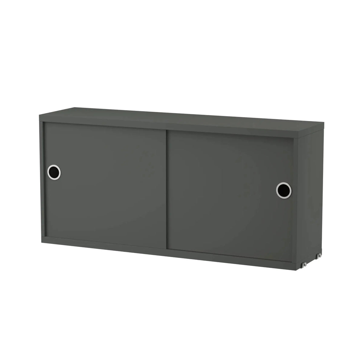String System kaappi 78x20 tummanharmaa String Furniture