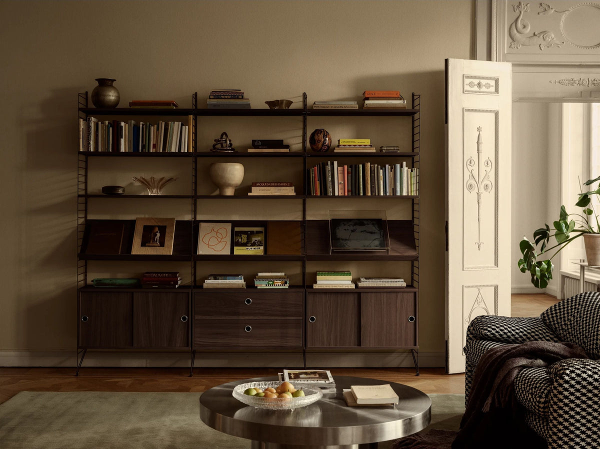 String System laatikosto 58x30 tumma tammi String Furniture