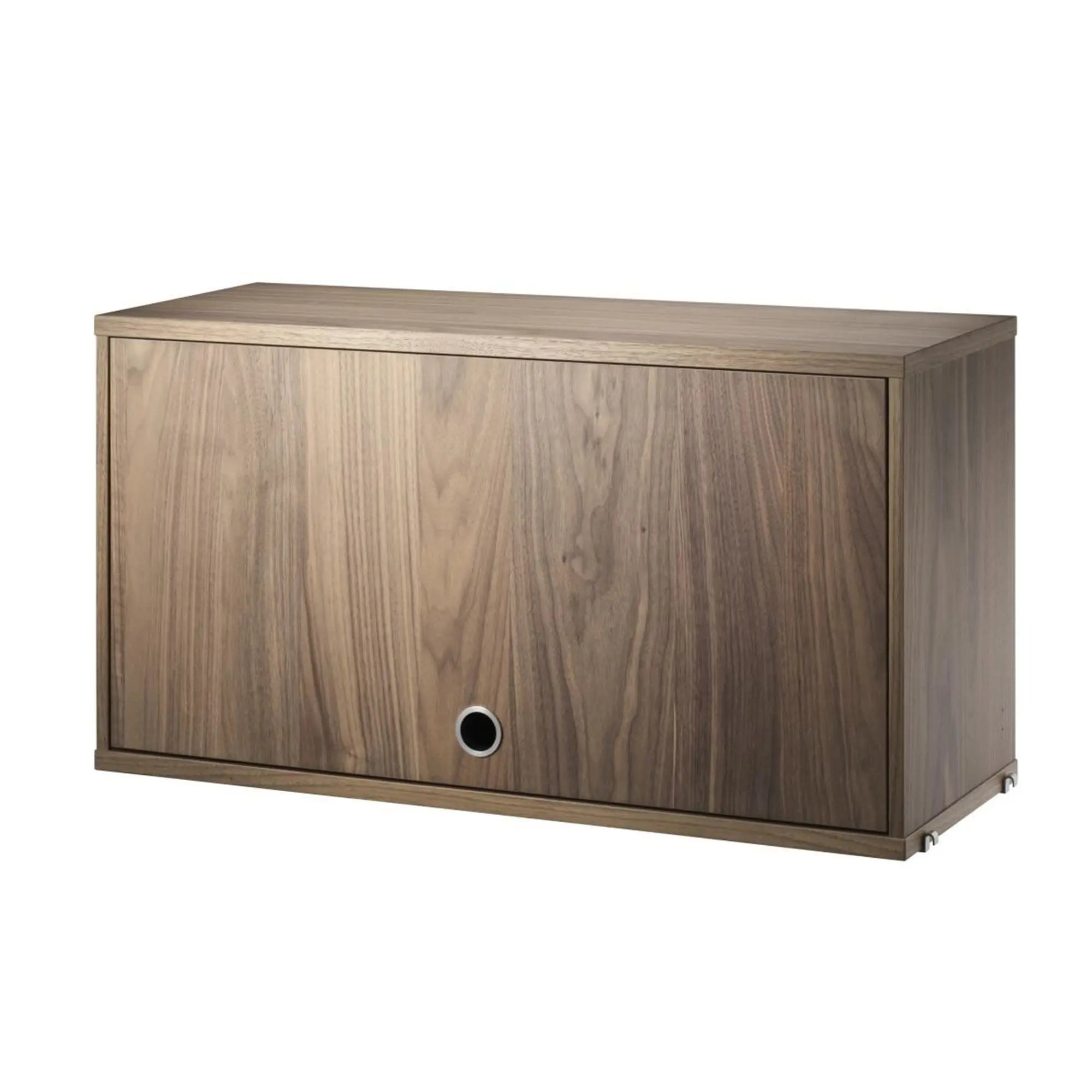 String System kaappi klaffiovella 78x30 pähkinä - Laatukaluste