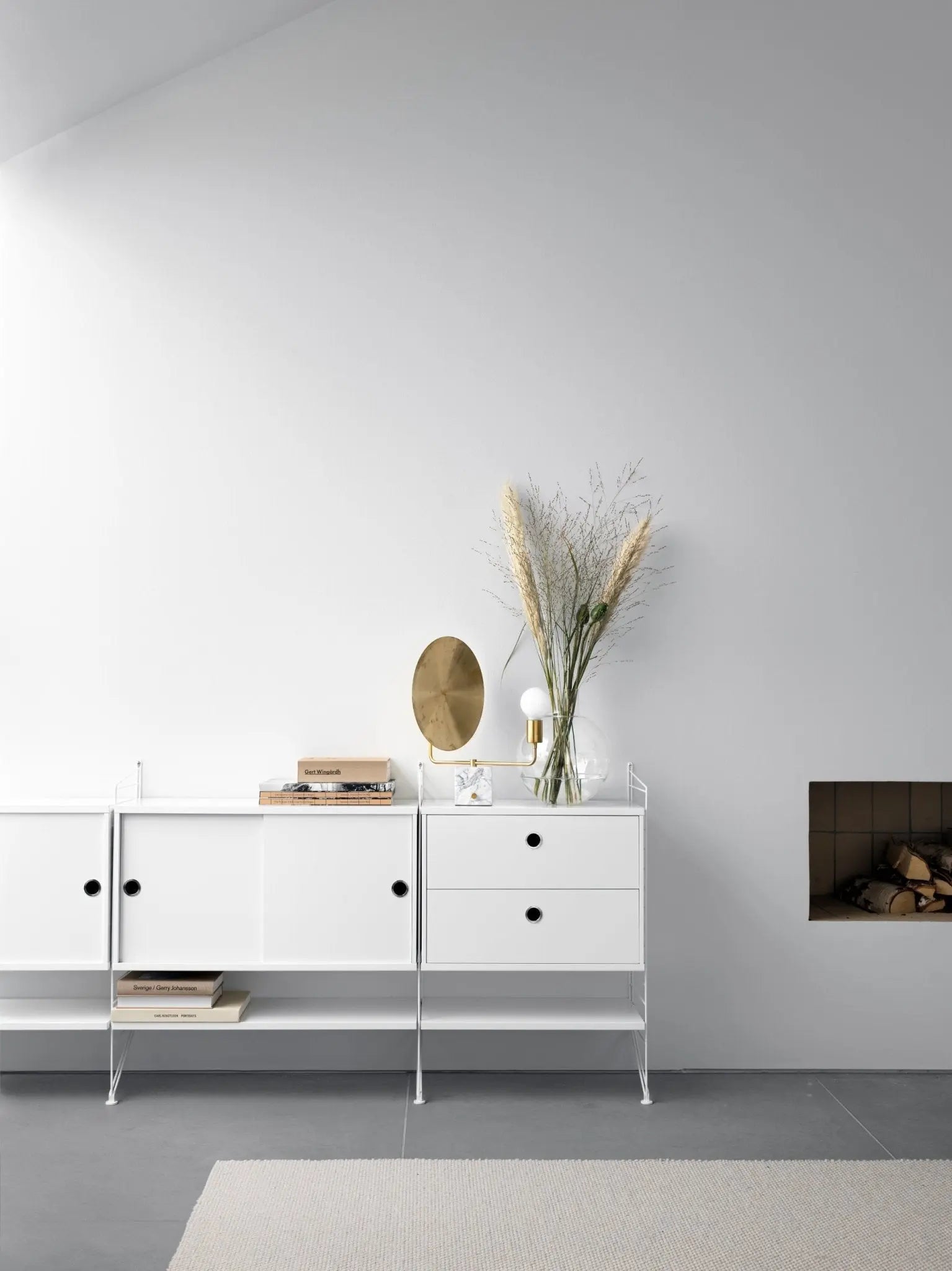 String System laatikosto 58cm valkoinen - Laatukaluste