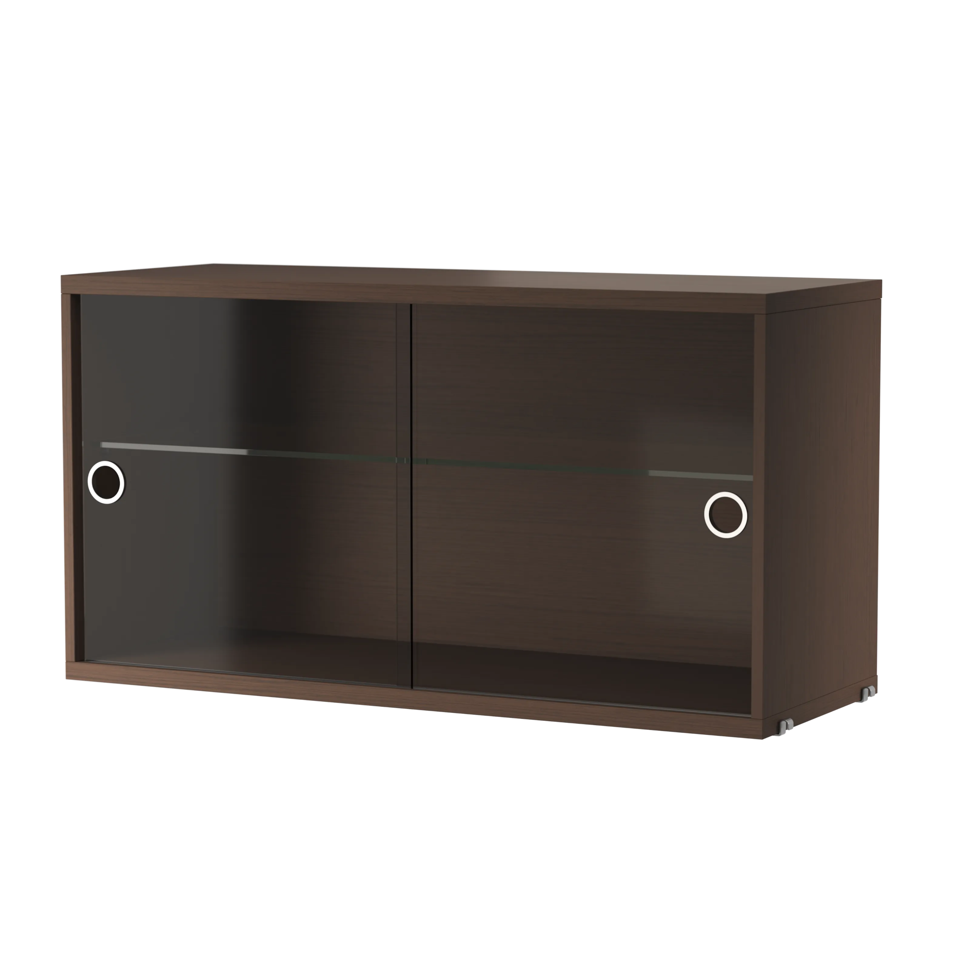 String System lasiovikaappi 78x30 tumma tammi String Furniture
