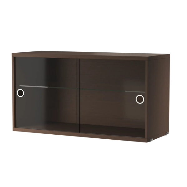 String System lasiovikaappi 78x30 tumma tammi String Furniture