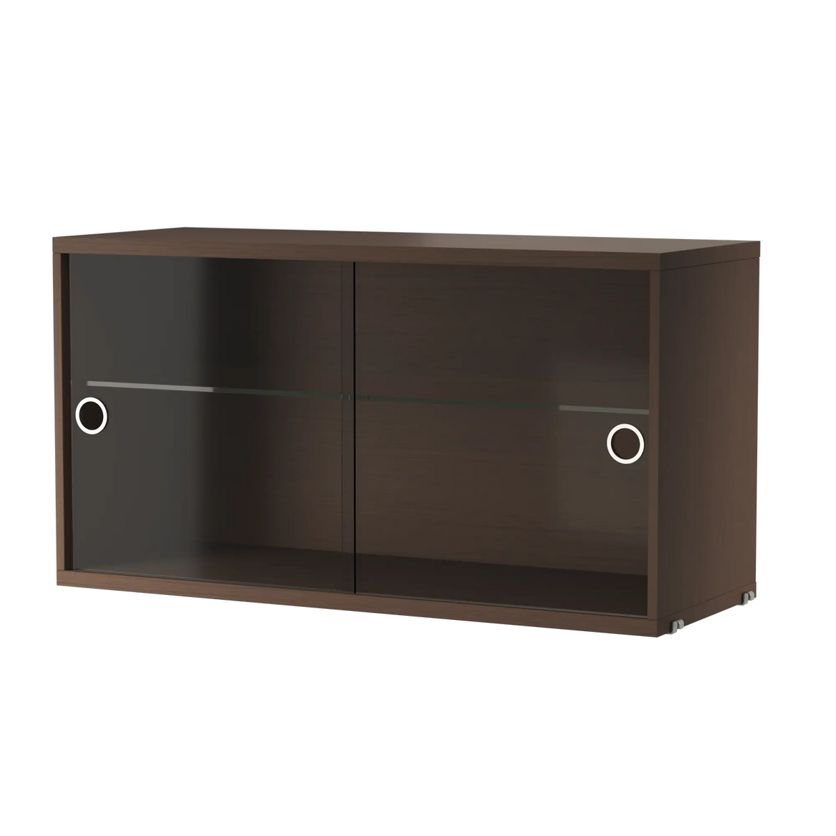 String System lasiovikaappi 78x30 tumma tammi String Furniture
