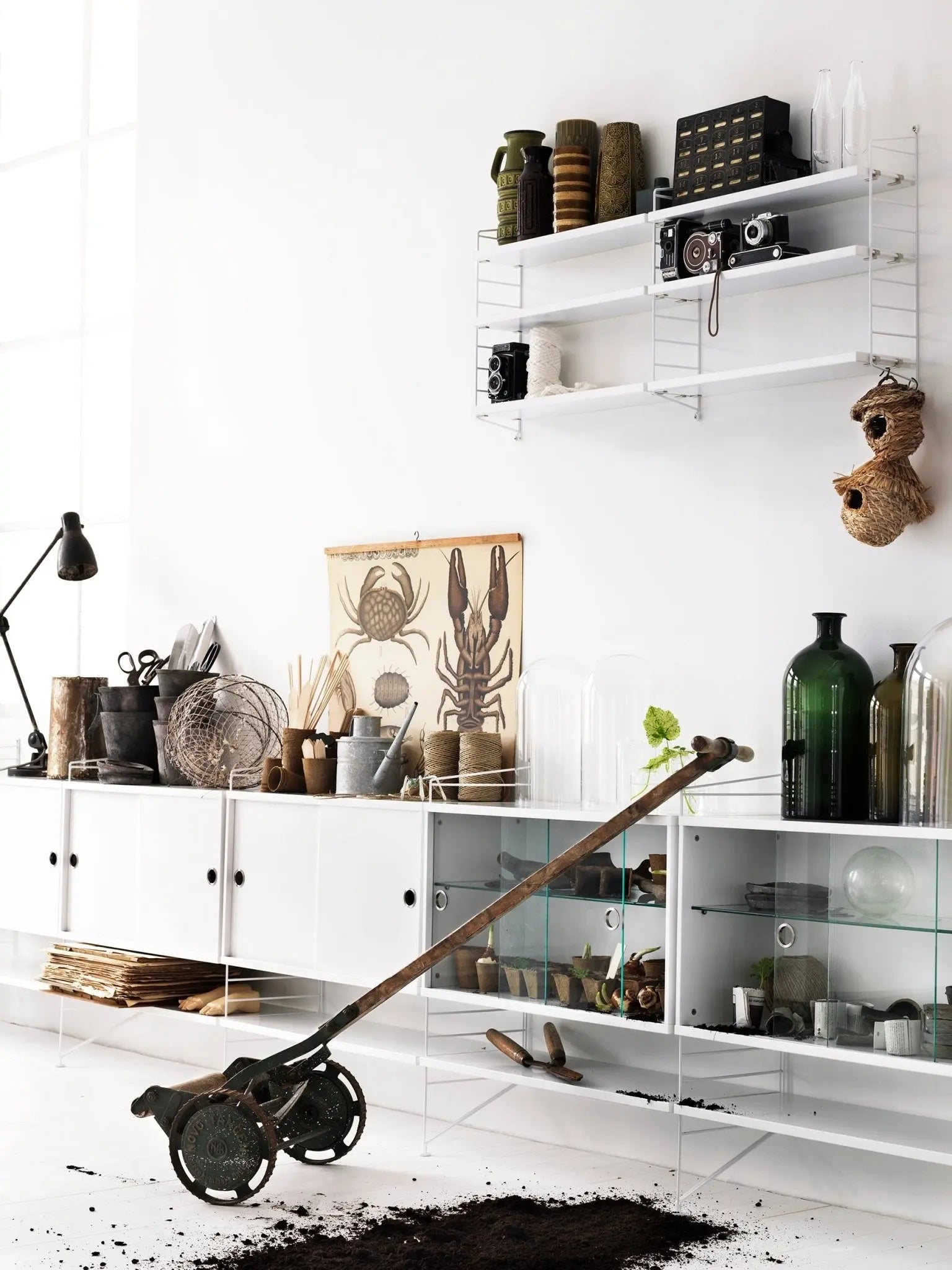 String System lasiovikaappi valkoinen - Laatukaluste