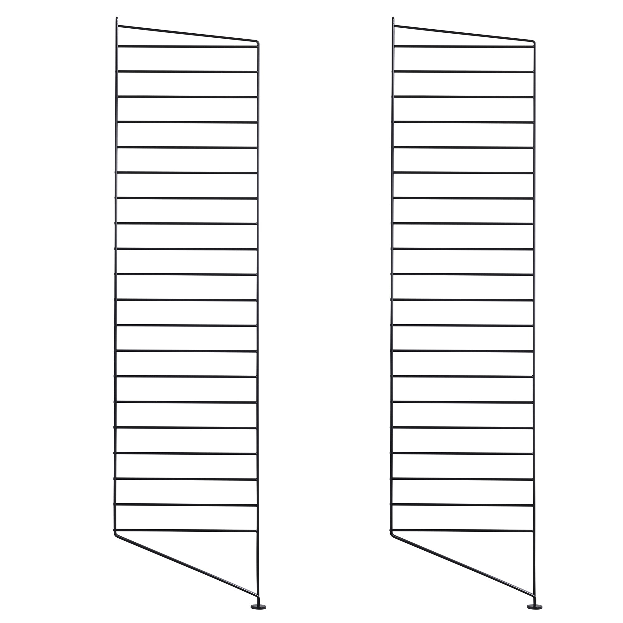 String System lattiapaneeli 115x30 musta 2 kpl - Laatukaluste