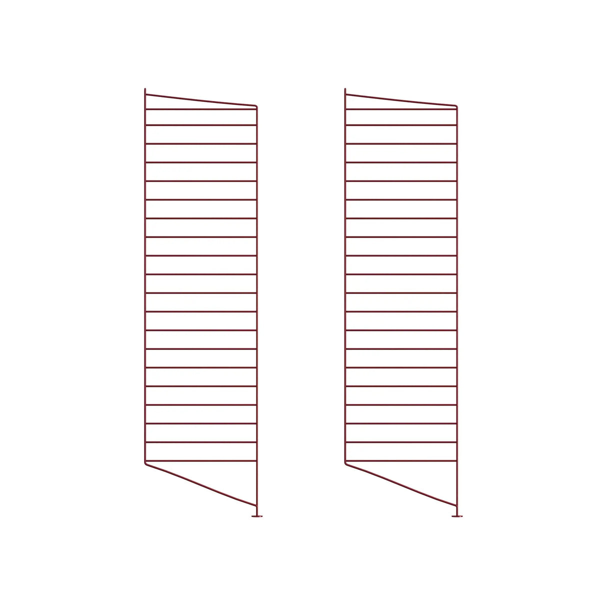 String System lattiapaneeli 115x30 tummanpunainen 2kpl String Furniture