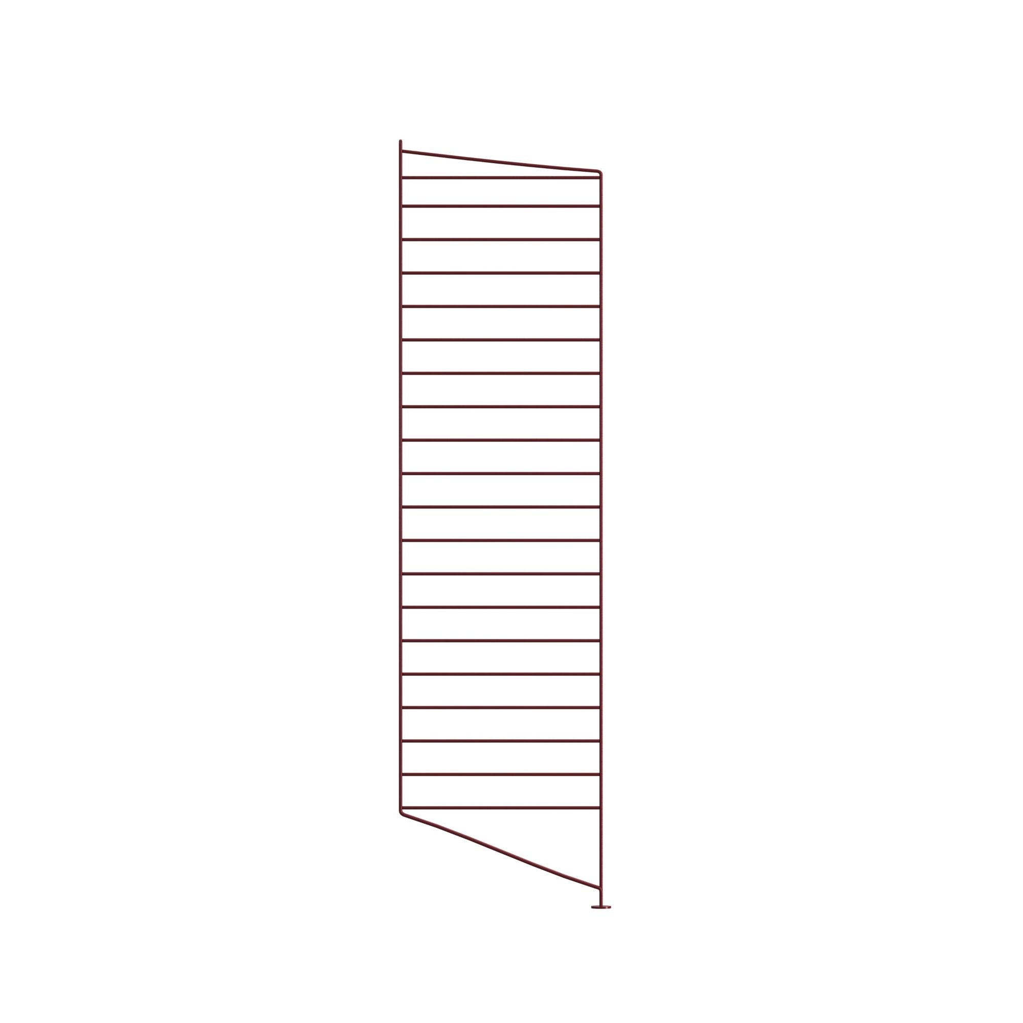 String System lattiapaneeli 115x30 tummanpunainen String Furniture