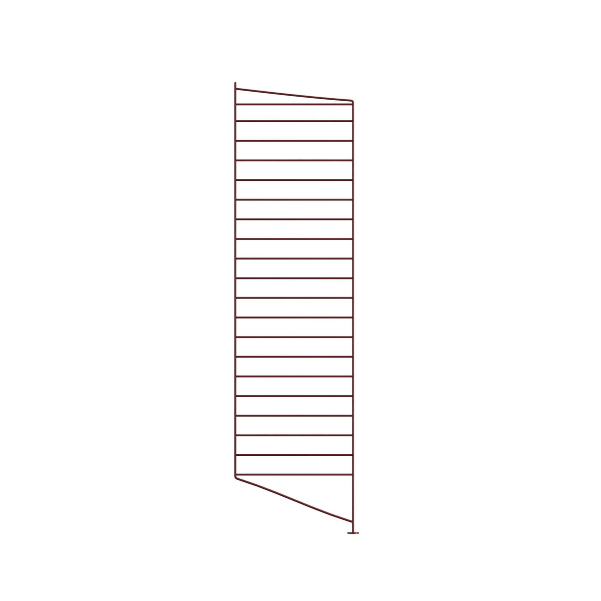 String System lattiapaneeli 115x30 tummanpunainen String Furniture