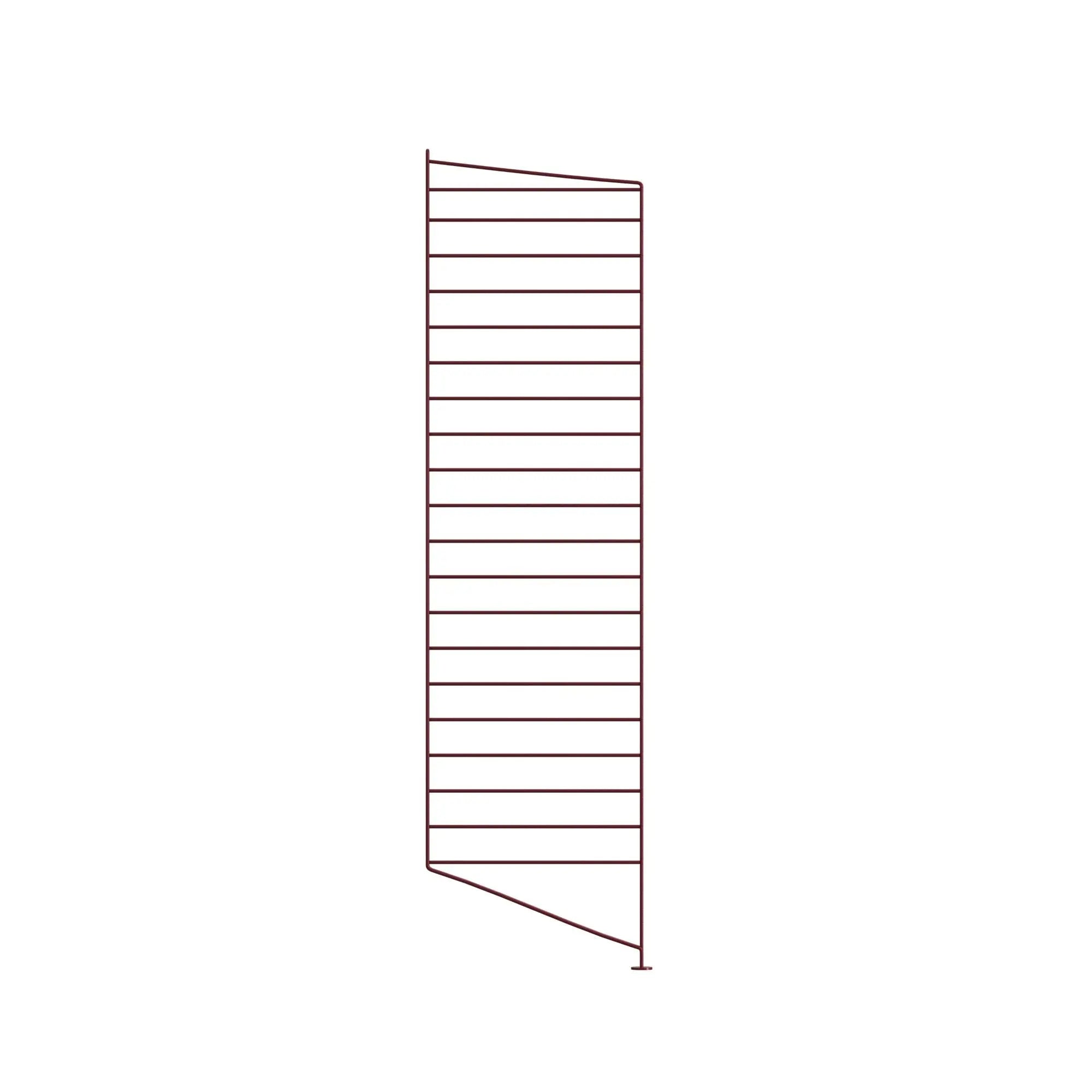 String System lattiapaneeli 115x30 tummanpunainen String Furniture