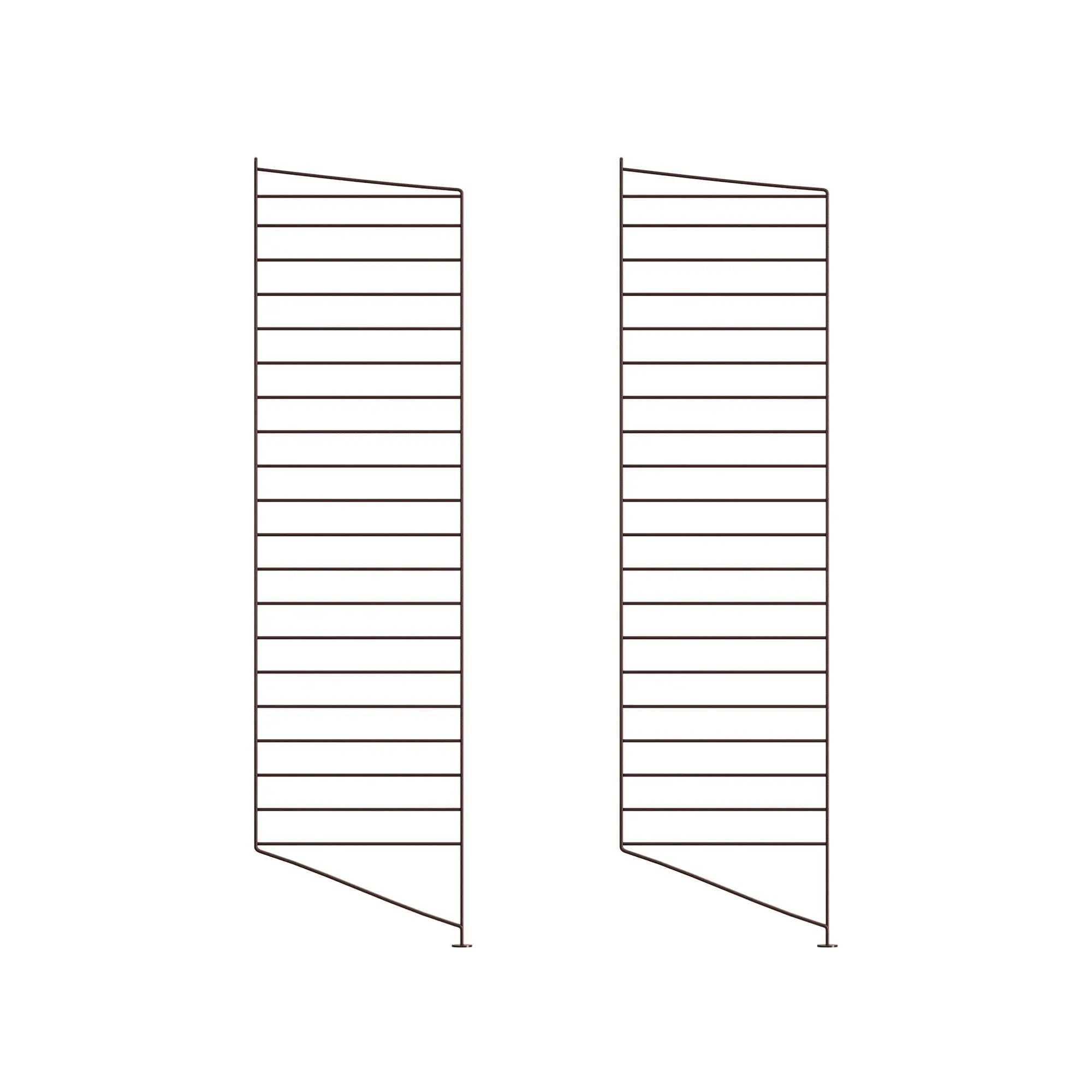 String System lattiapaneeli 115x30 tummanruskea 2kpl String Furniture