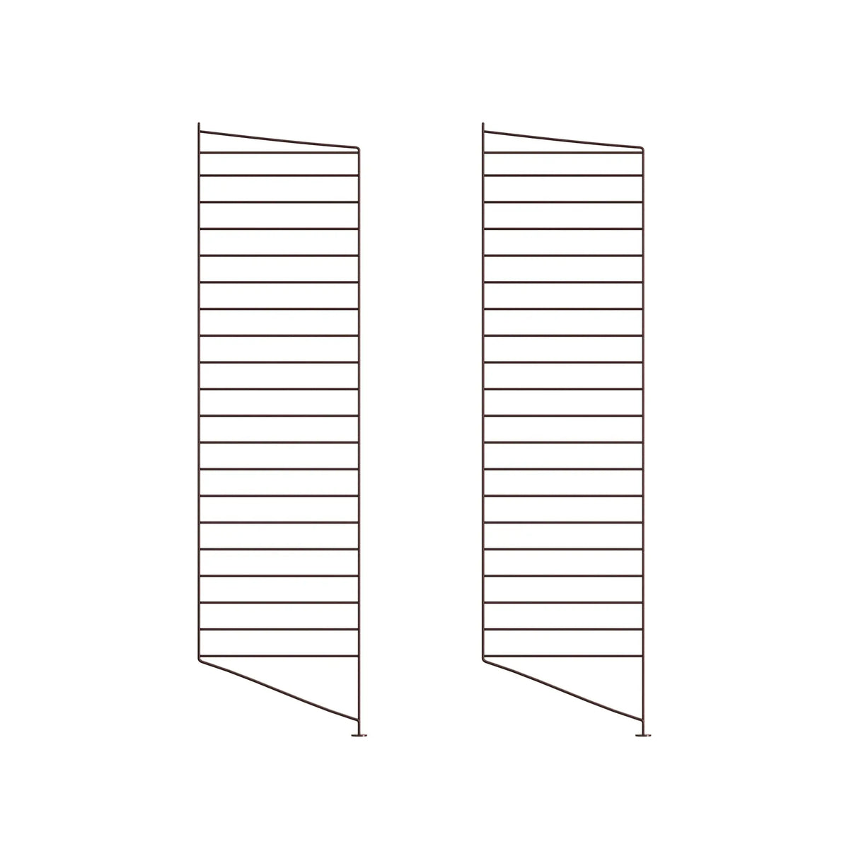 String System lattiapaneeli 115x30 tummanruskea 2kpl String Furniture