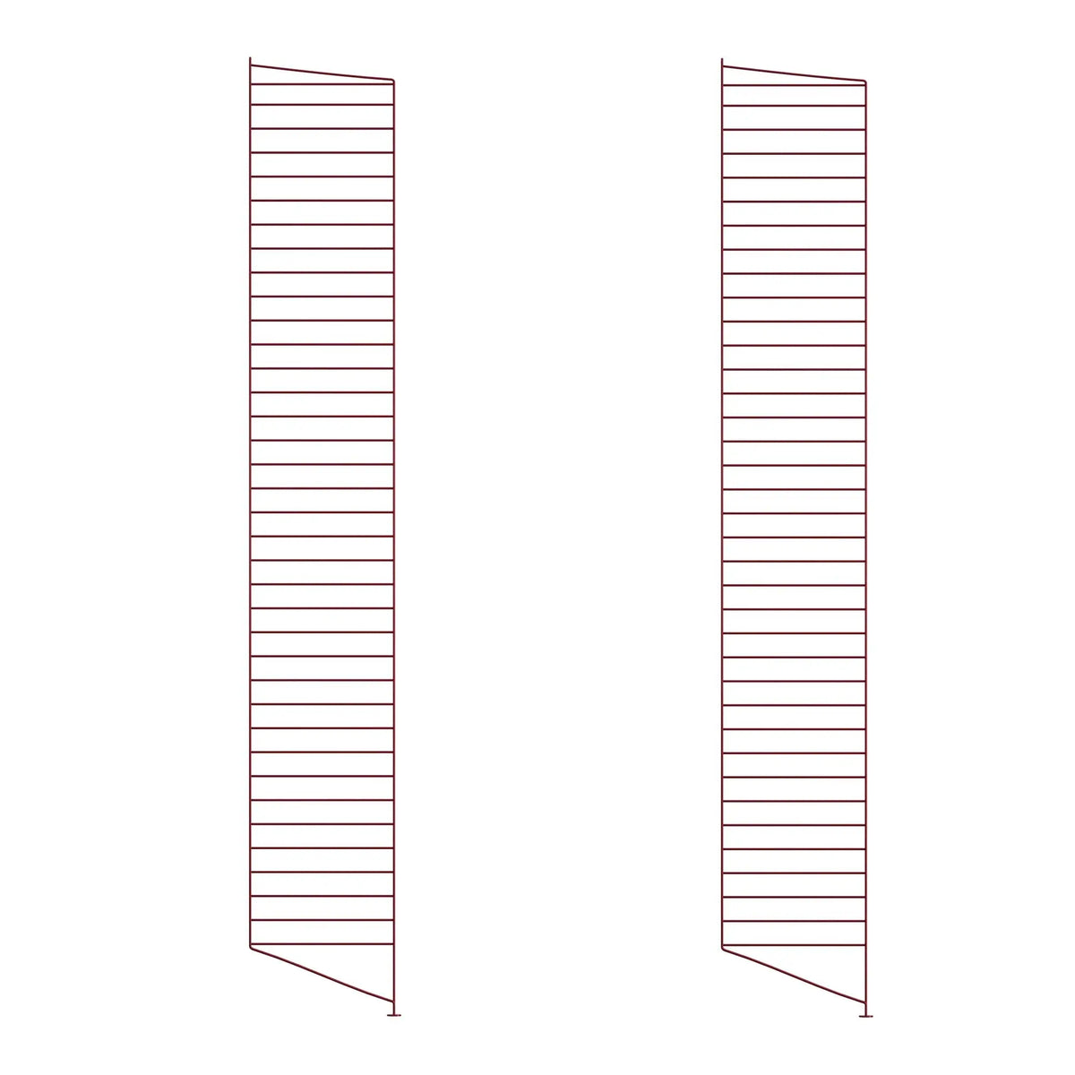 String System lattiapaneeli 200x30 tummanpunainen 2kpl String Furniture