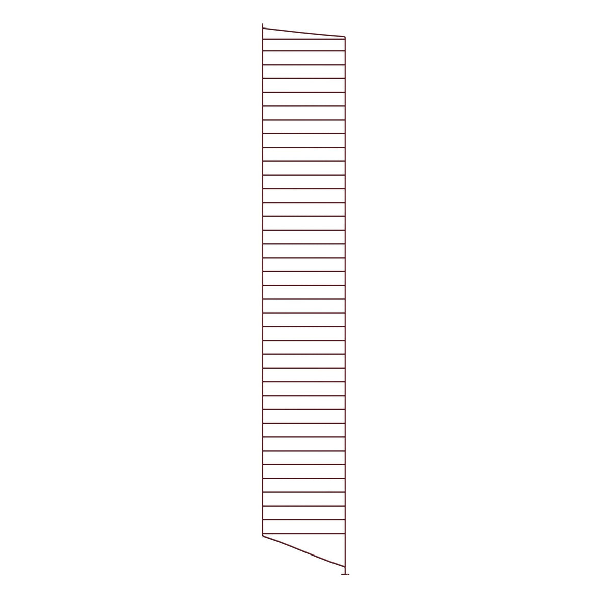 String System lattiapaneeli 200x30 tummanpunainen String Furniture