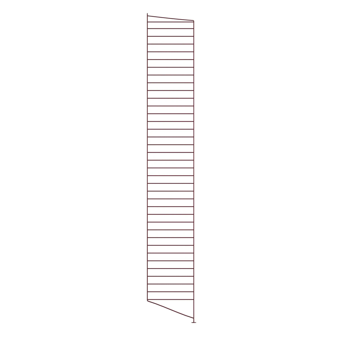 String System lattiapaneeli 200x30 tummanpunainen String Furniture