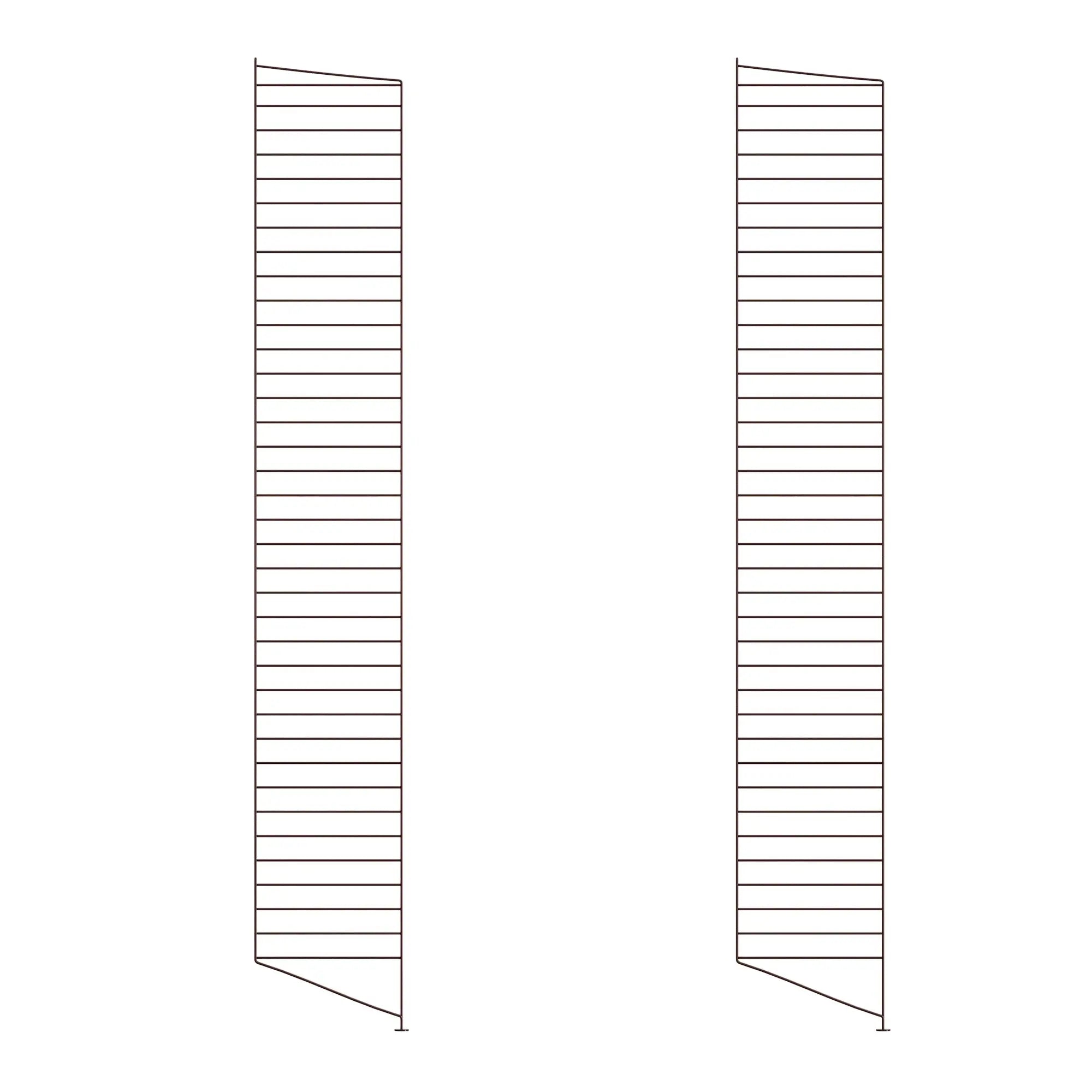 String System lattiapaneeli 200x30 tummanruskea 2kpl String Furniture