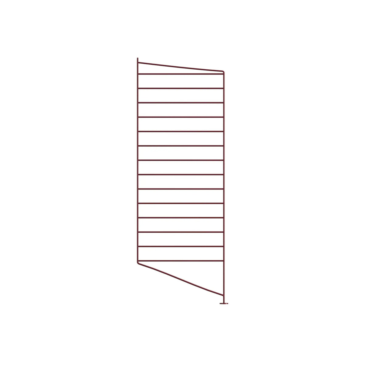 String System lattiapaneeli 85x30 tummanpunainen String Furniture