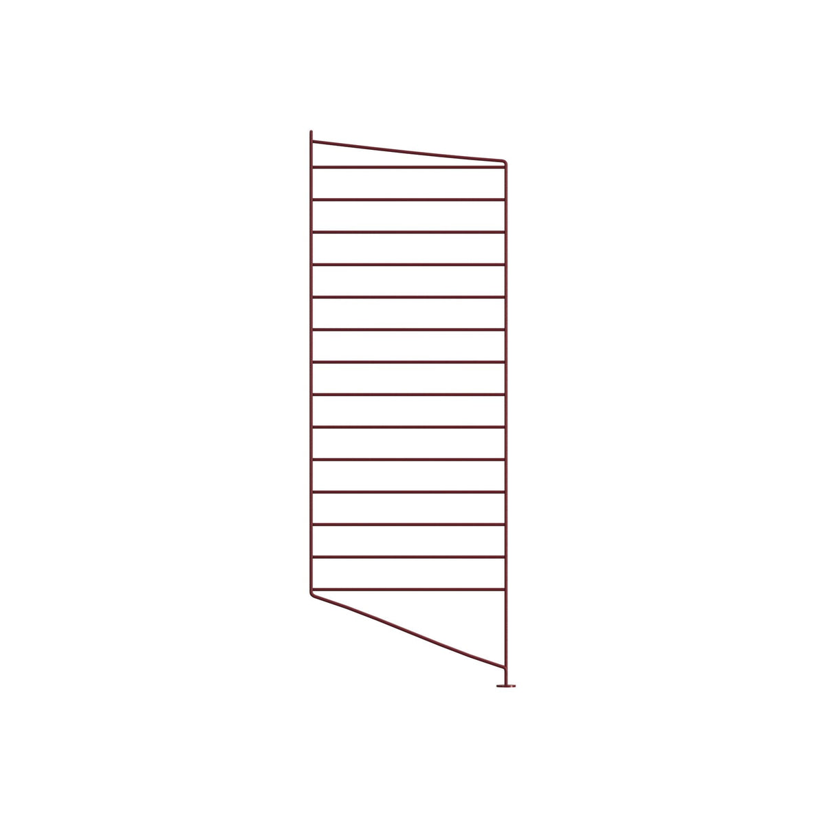 String System lattiapaneeli 85x30 tummanpunainen String Furniture