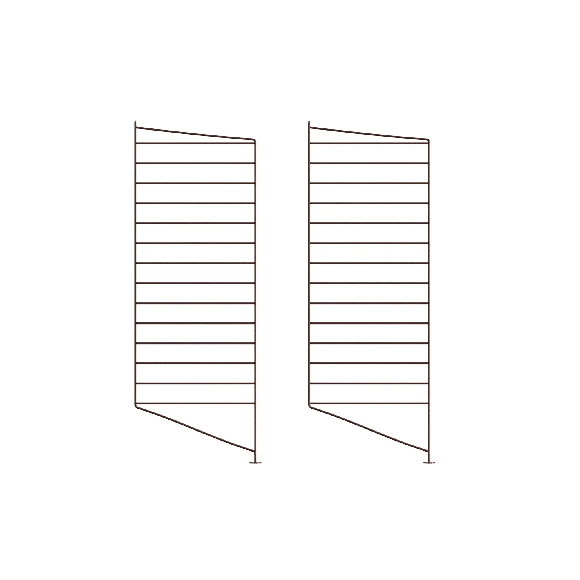 String System lattiapaneeli 85x30 tummanruskea 2kpl String Furniture