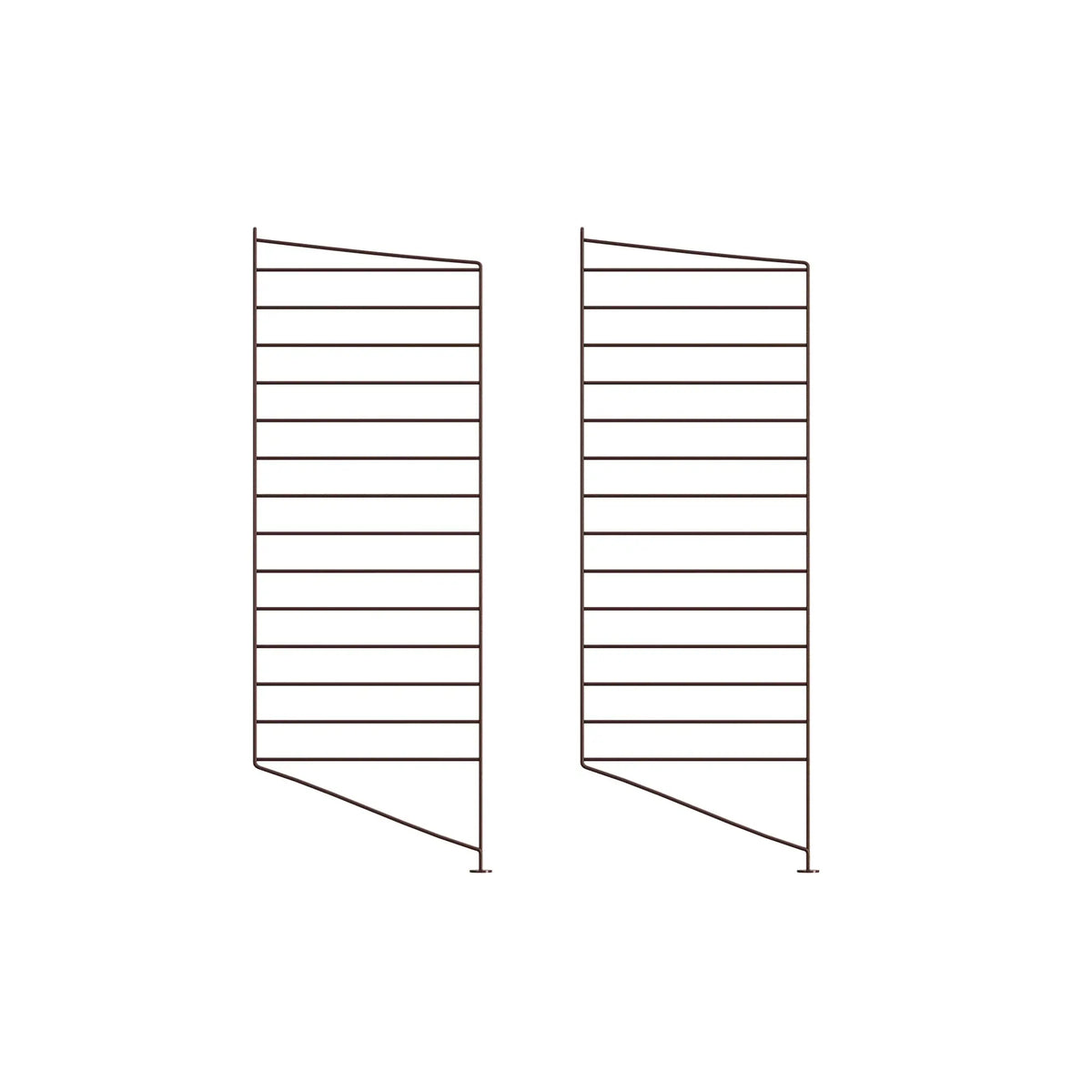 String System lattiapaneeli 85x30 tummanruskea 2kpl String Furniture