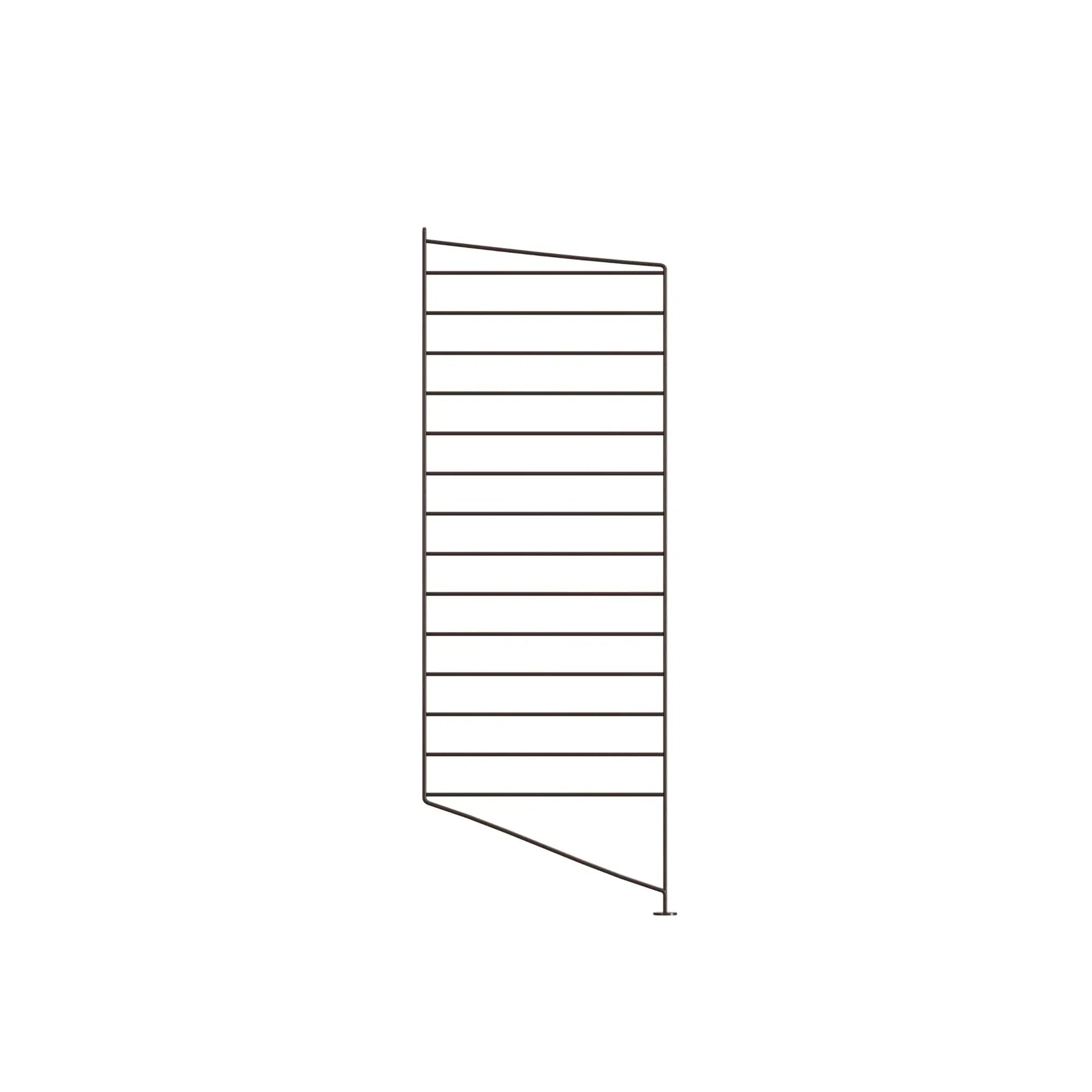 String System lattiapaneeli 85x30 tummanruskea String Furniture