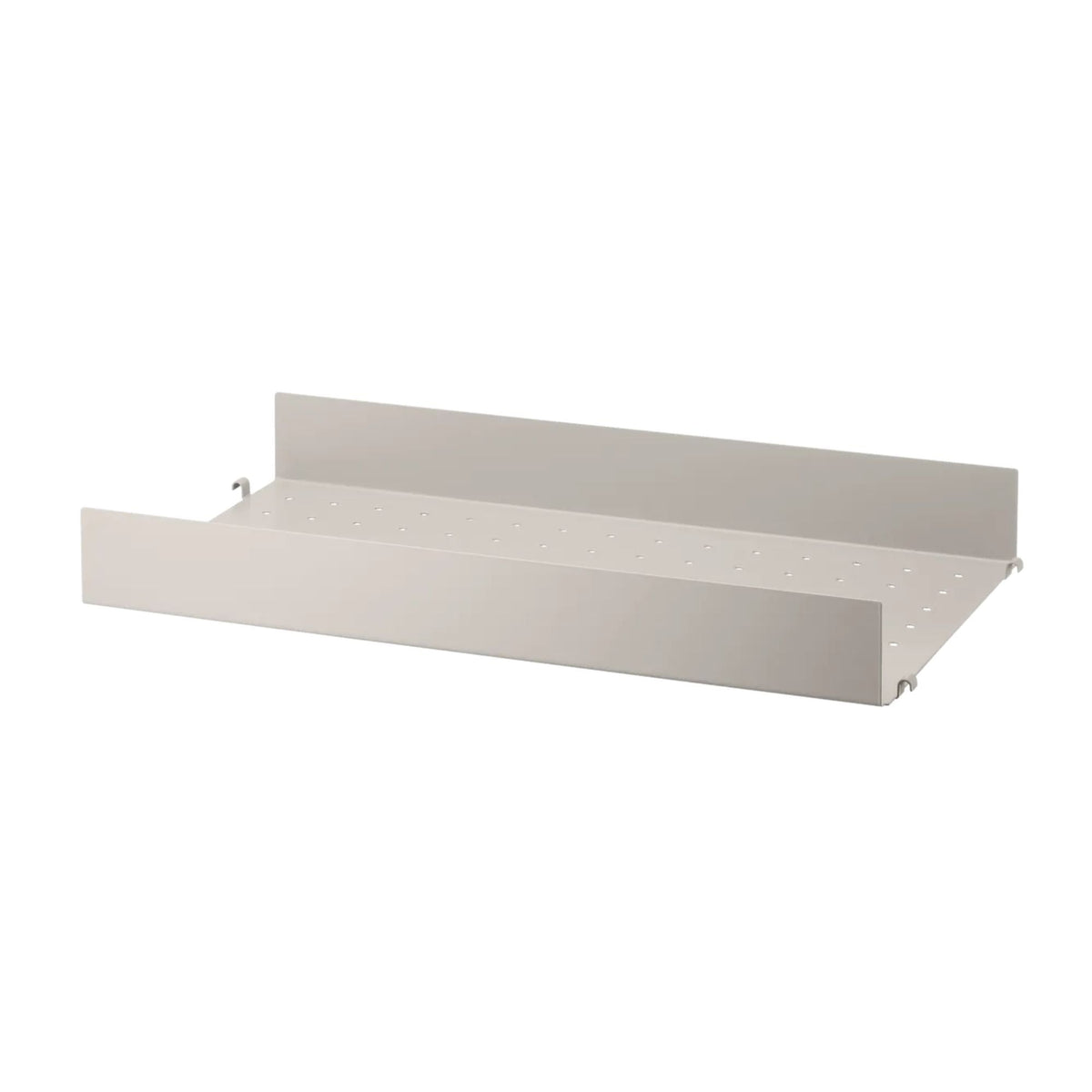 String System metallihylly korkea reuna 58x30 beige String Furniture