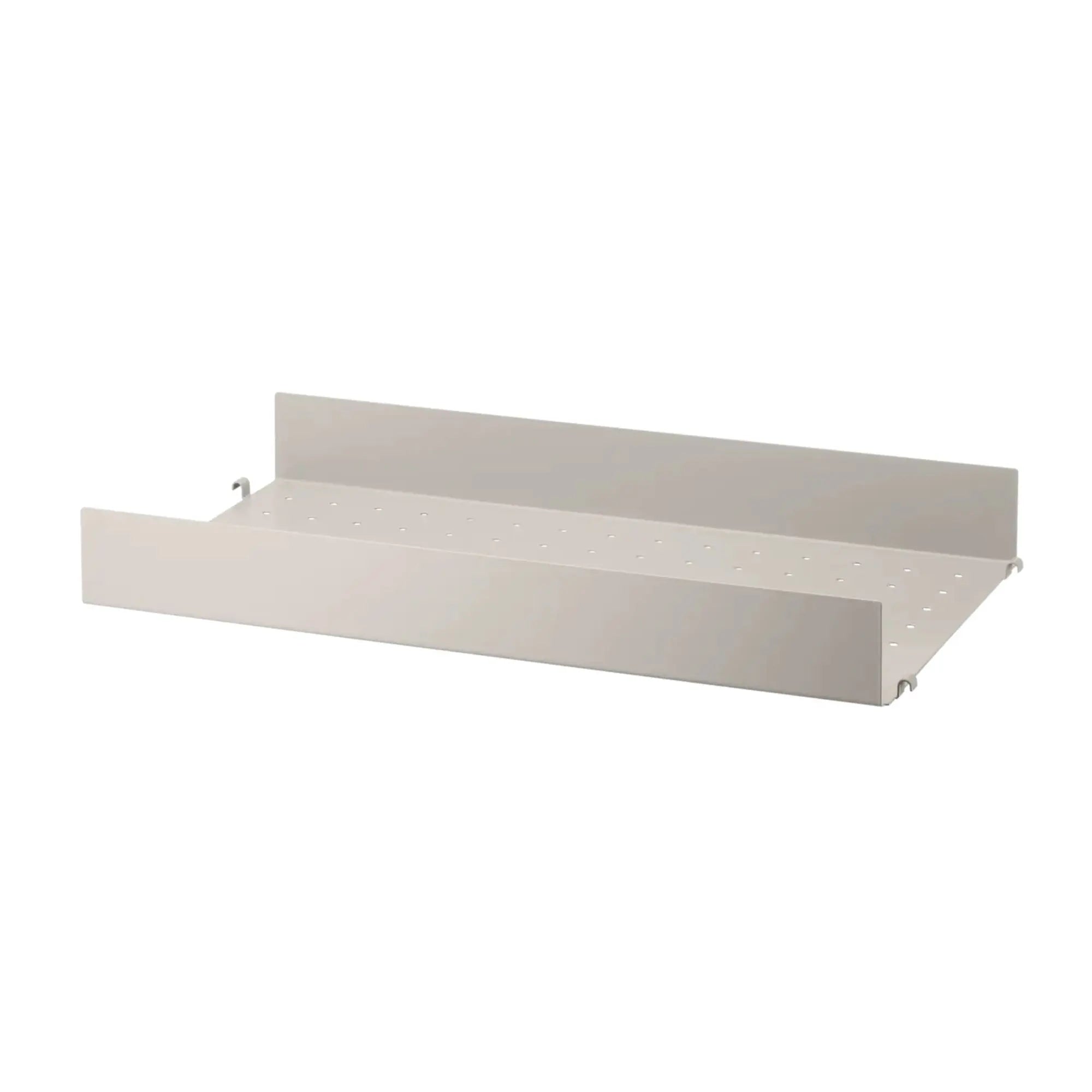 String System metallihylly korkea reuna 58x30 beige String Furniture