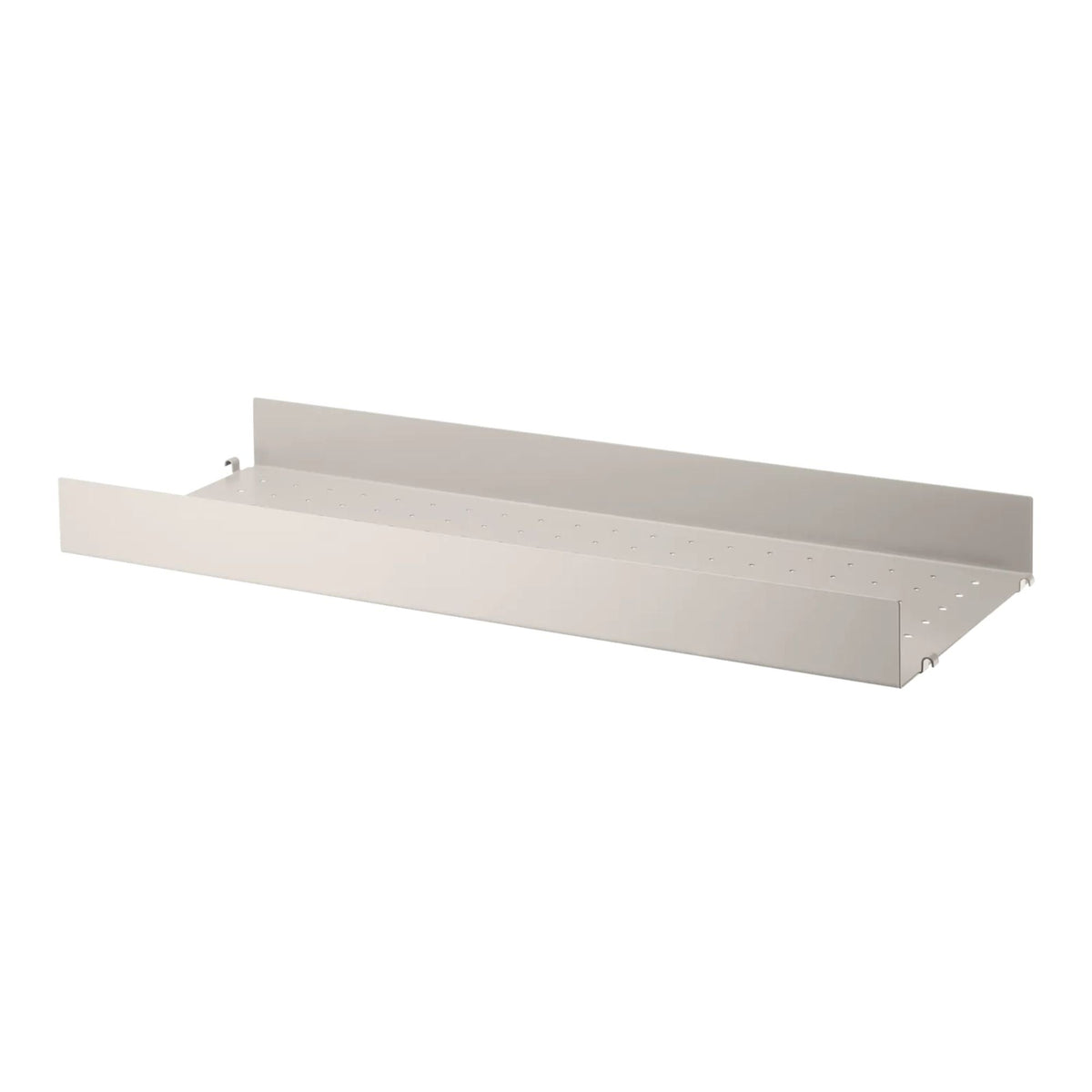String System metallihylly korkea reuna 78x30 beige String Furniture