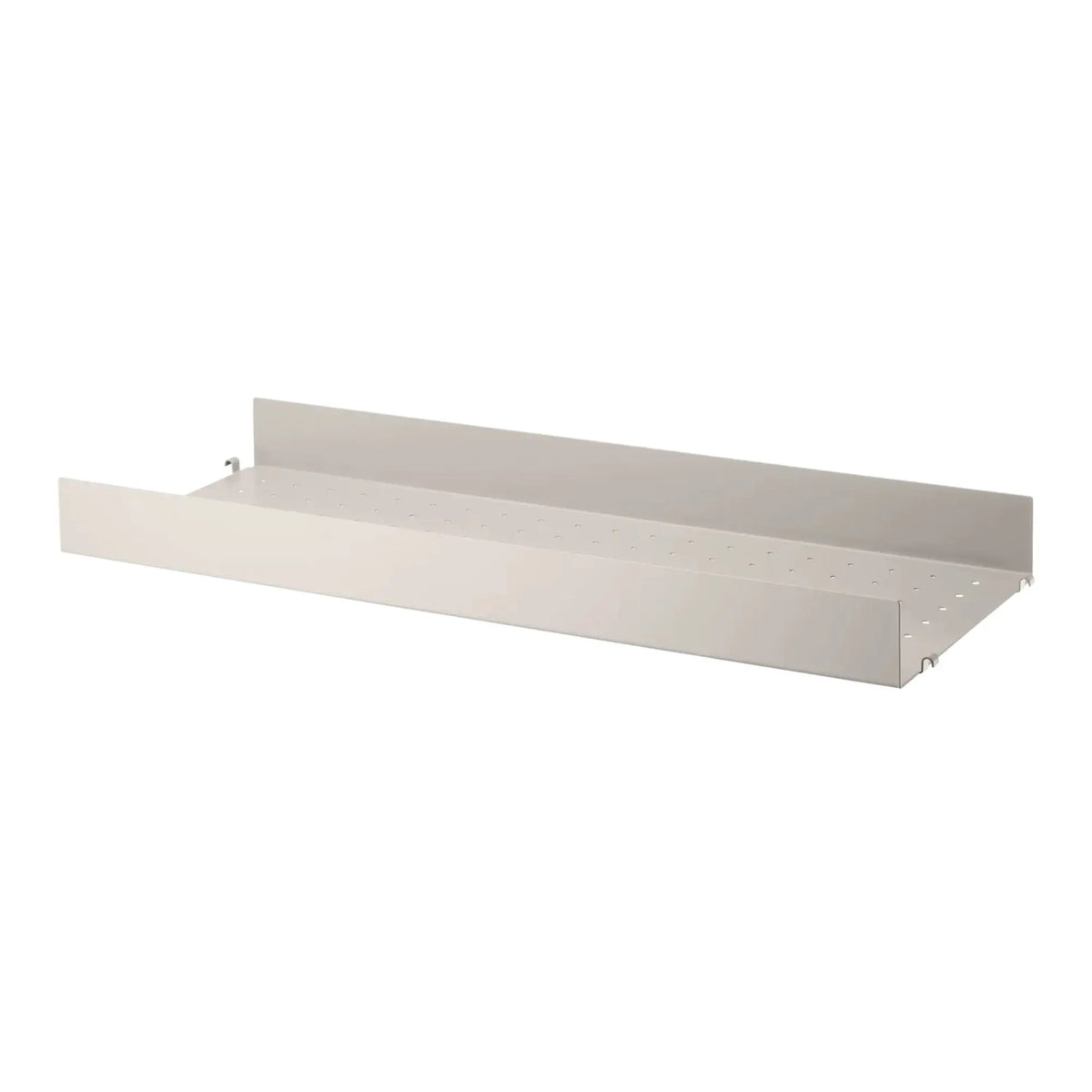 String System metallihylly korkea reuna 78x30 beige String Furniture