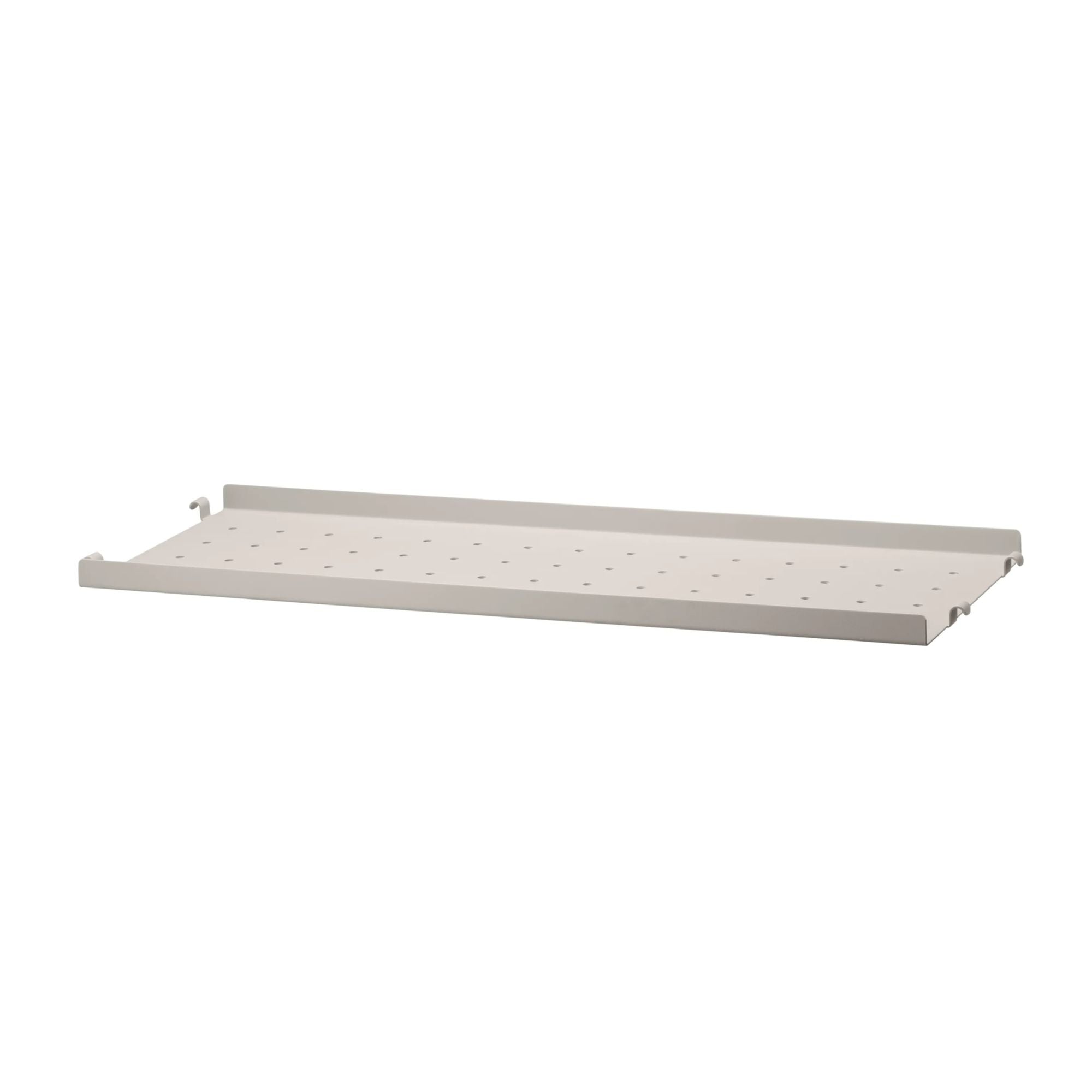 String System metallihylly matala reuna 58x20 beige String Furniture