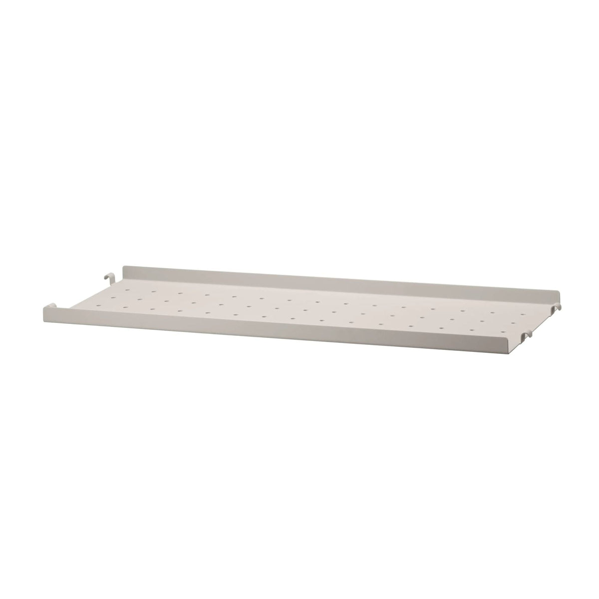 String System metallihylly matala reuna 58x20 beige String Furniture